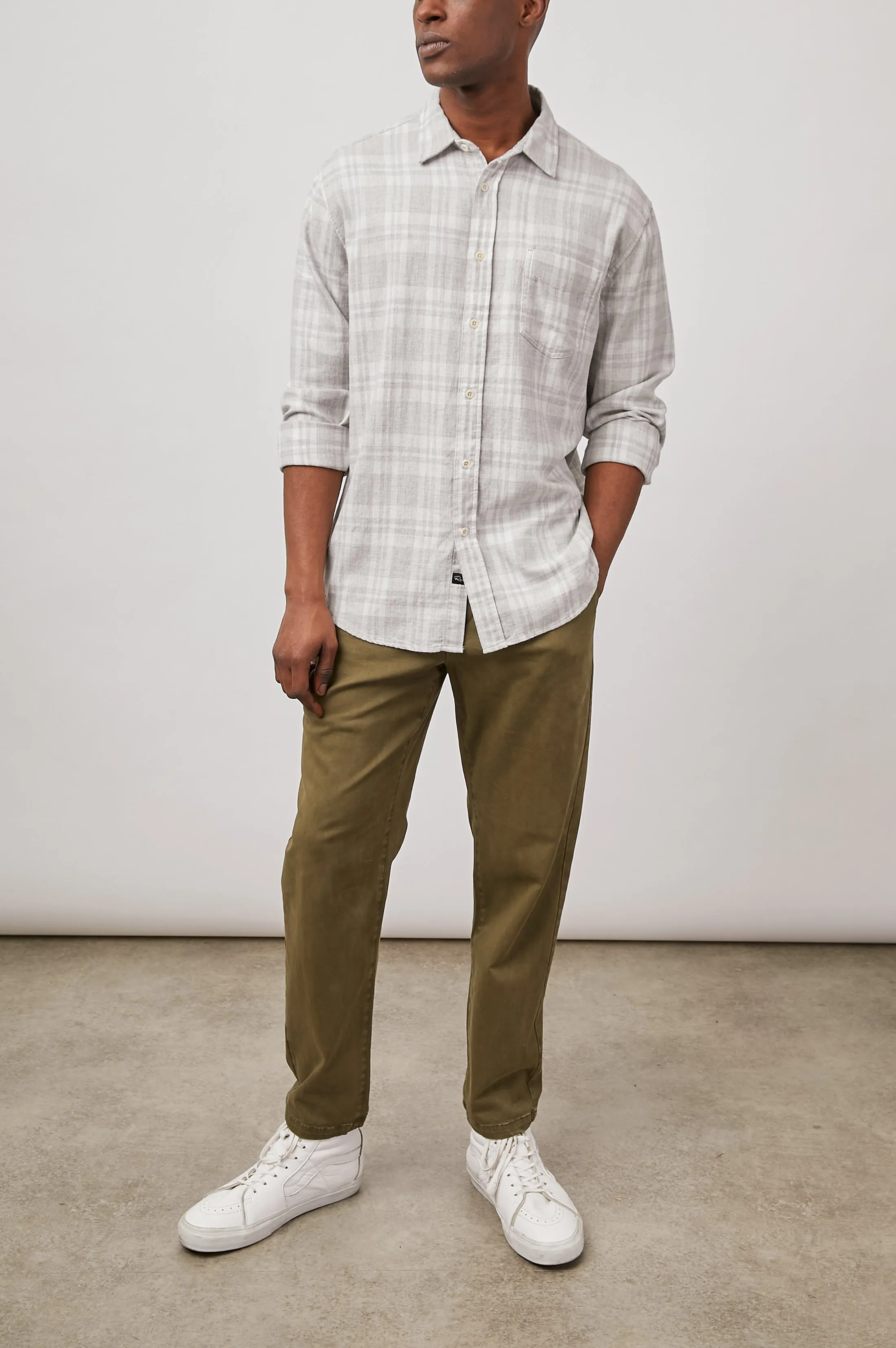 LENNOX SHIRT - ALUMINUM MELANGE sold by Rails product image thumbnail 3