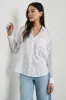 CHARLI SHIRT - FUCHSIA EMBROIDERED PALMS sold by Rails
