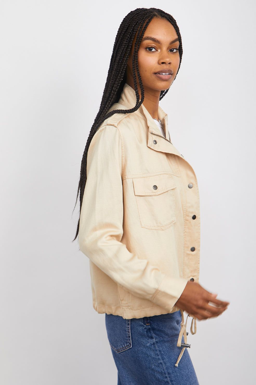 COLLINS JACKET - KHAKI TWILL sold by Rails product image thumbnail 4