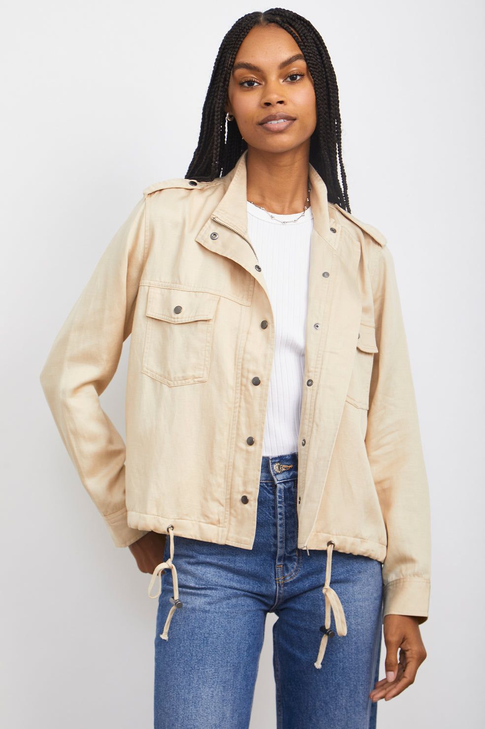 COLLINS JACKET - KHAKI TWILL sold by Rails