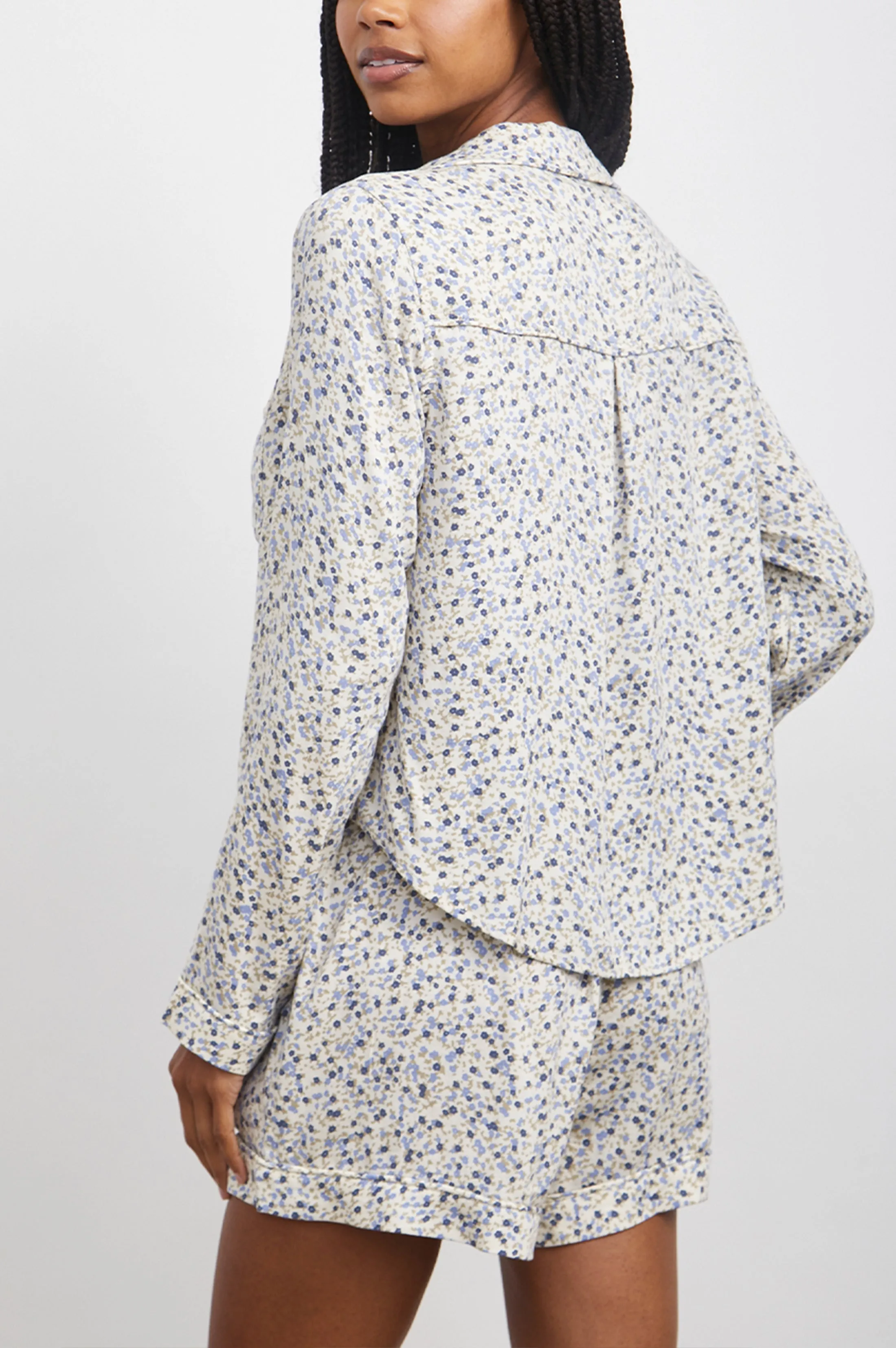 KELLEN PAJAMA SET - BLUE AZELEA sold by Rails product image thumbnail 4