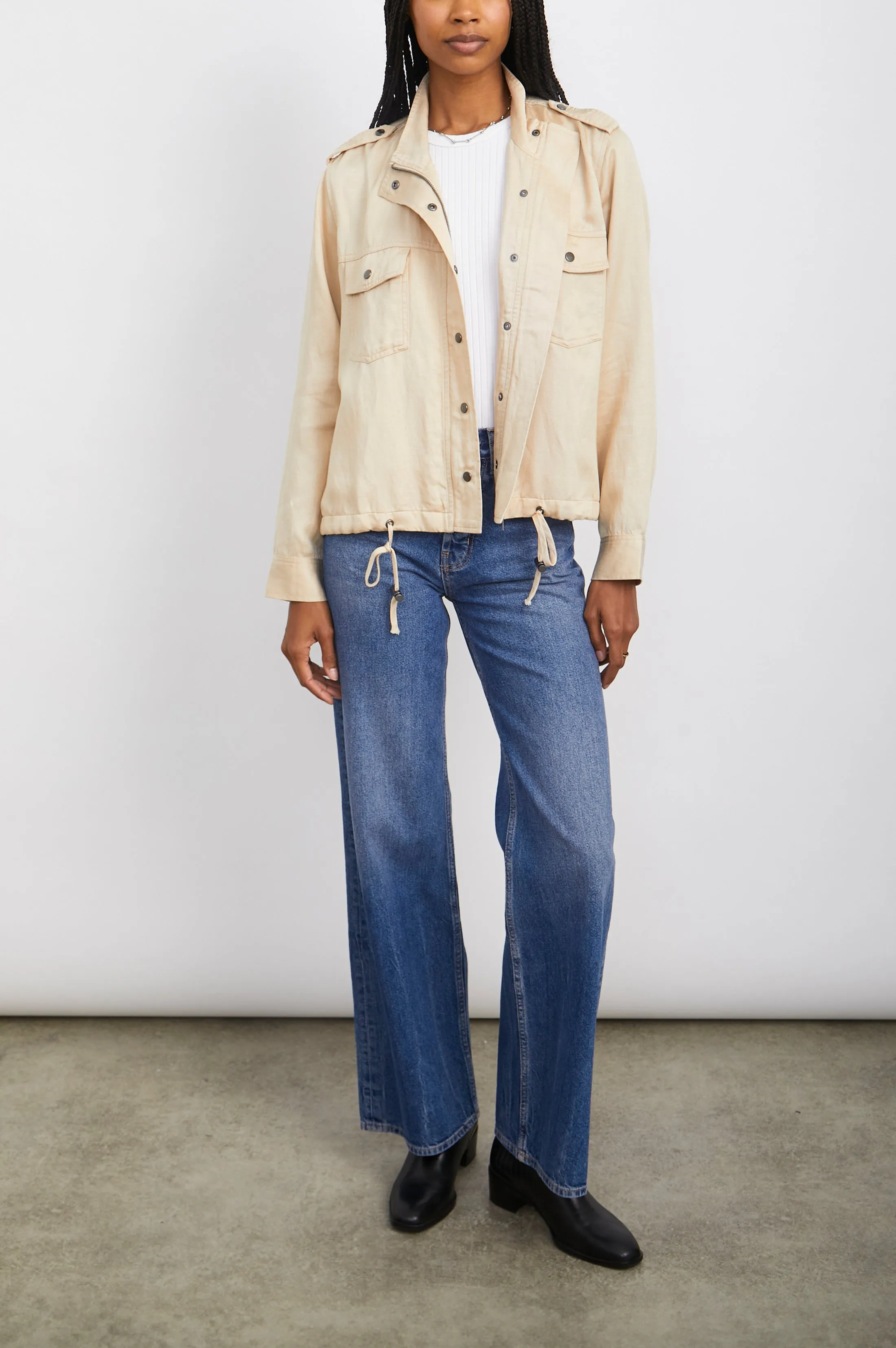 COLLINS JACKET - KHAKI TWILL sold by Rails product image thumbnail 3