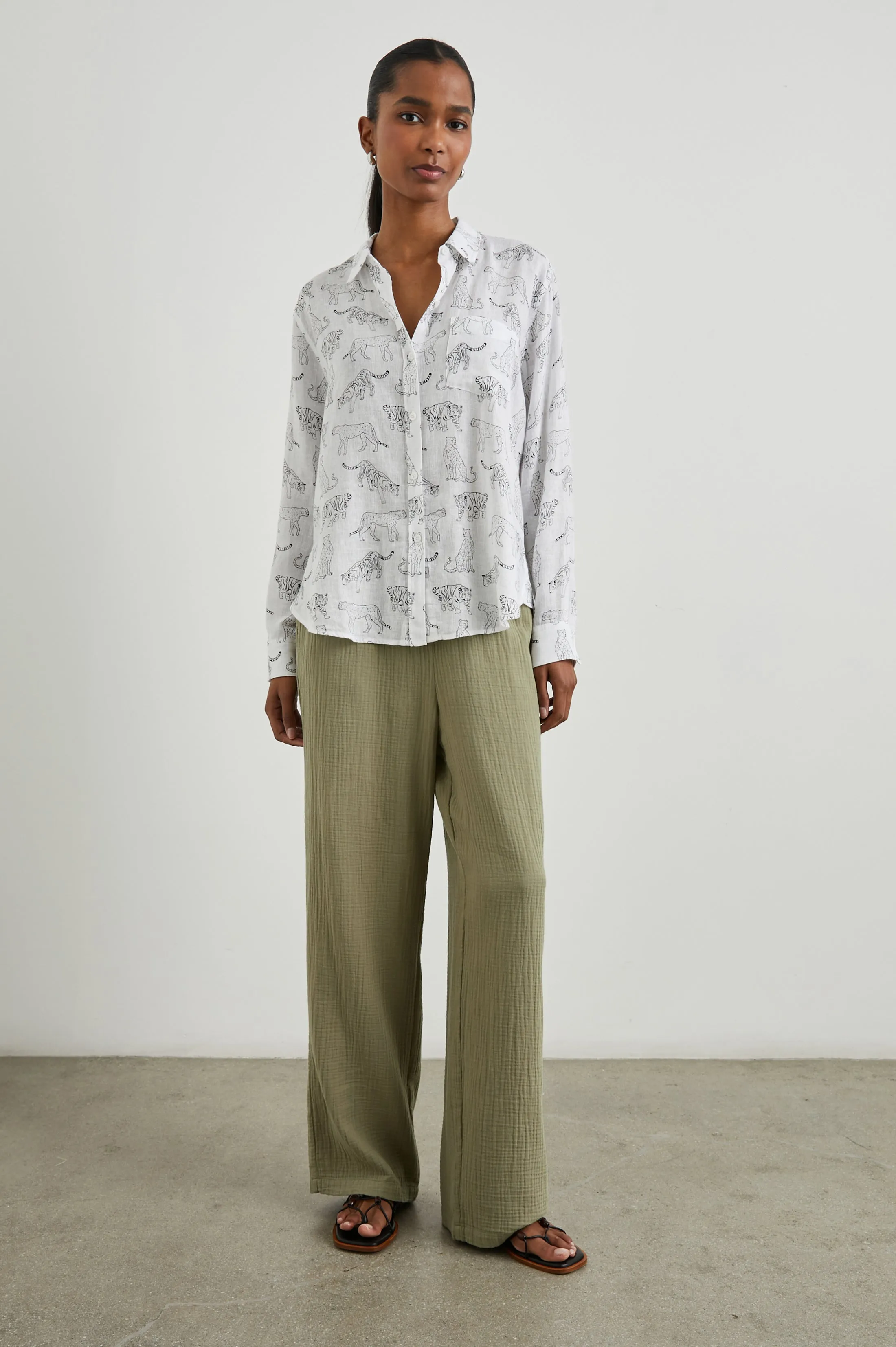 EMMIE PANT - GAUZE MERMAID sold by Rails product image thumbnail 3