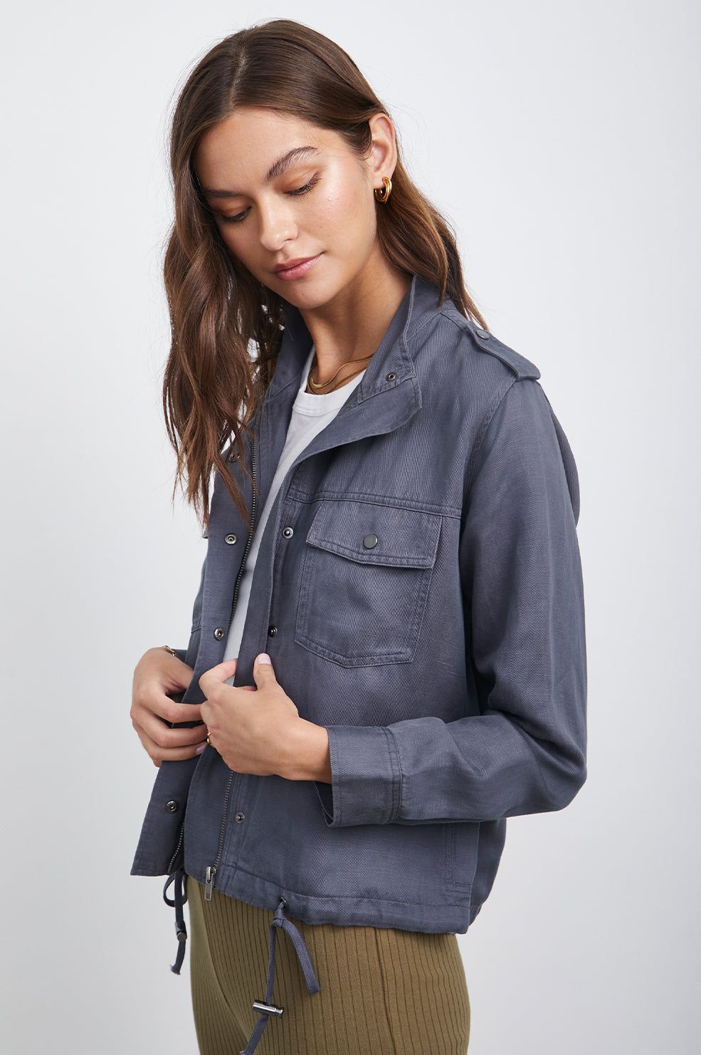 COLLINS JACKET - PAVEMENT TWILL sold by Rails product image thumbnail 4