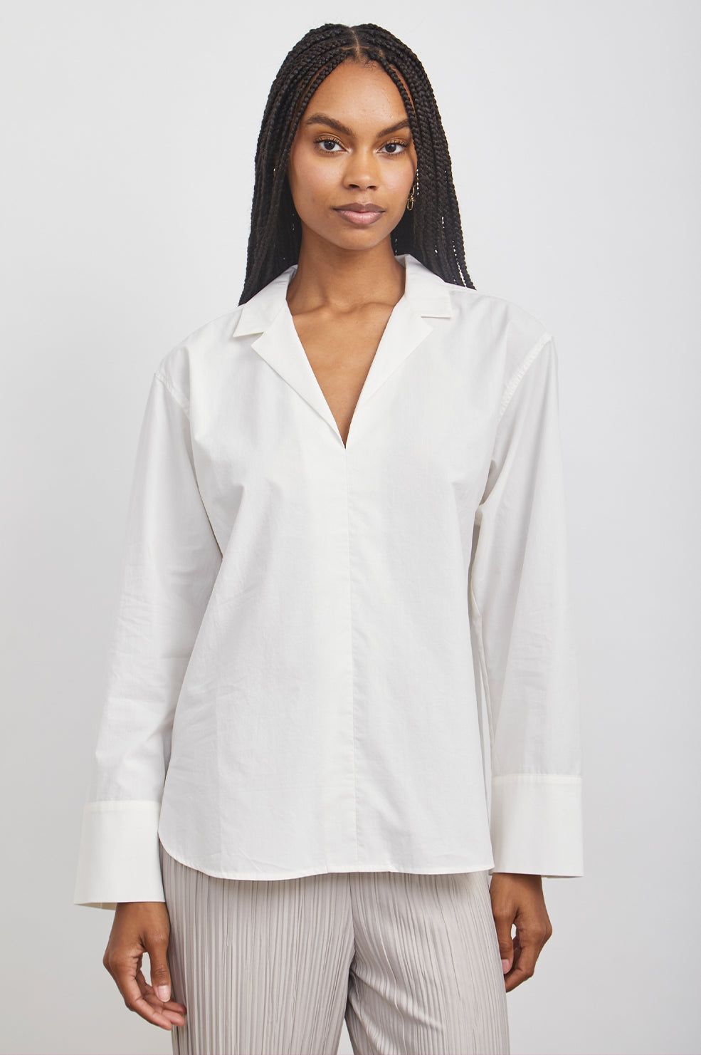JUDE TOP - WHITE sold by Rails