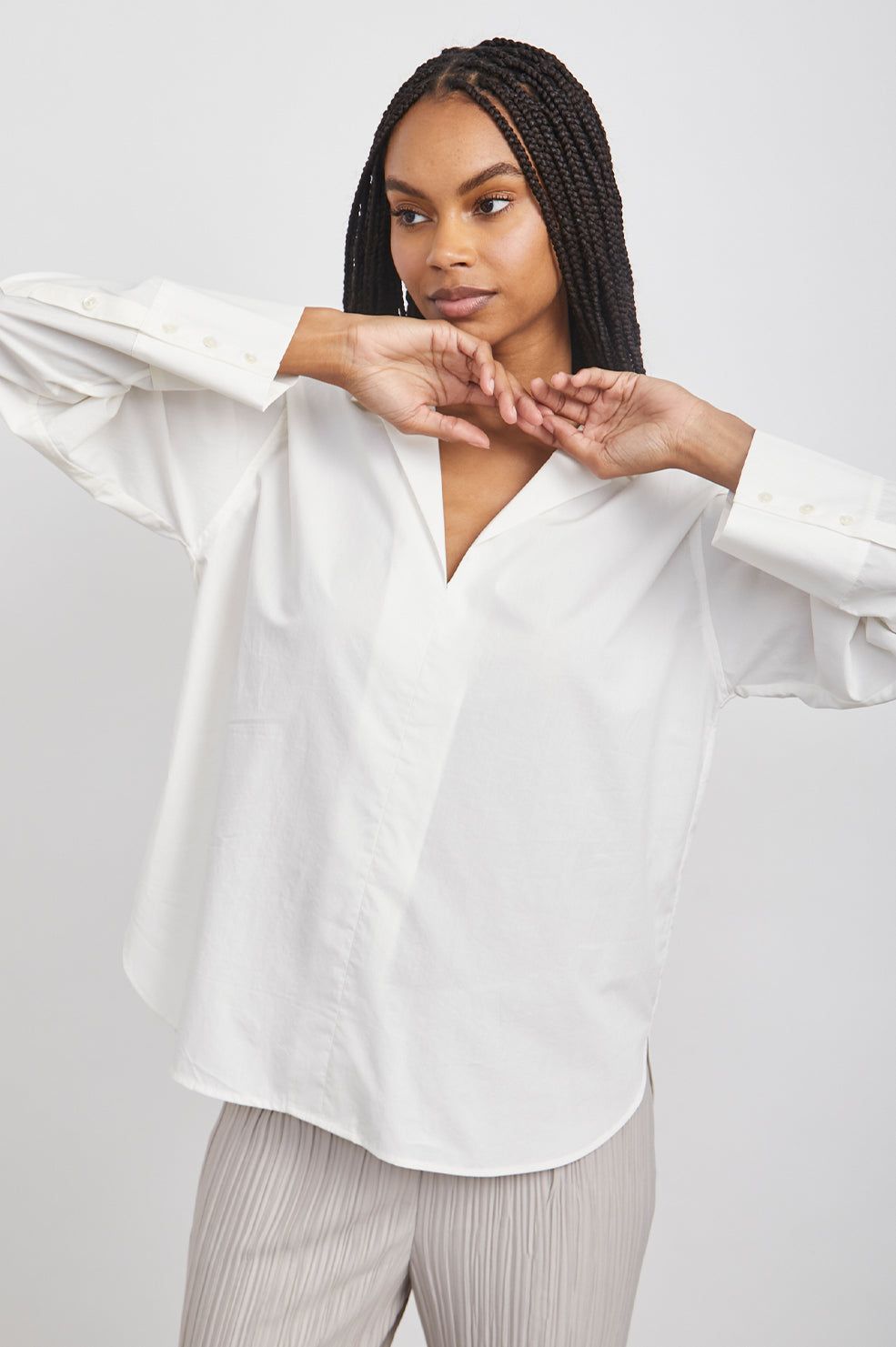 JUDE TOP - WHITE sold by Rails product image thumbnail 3