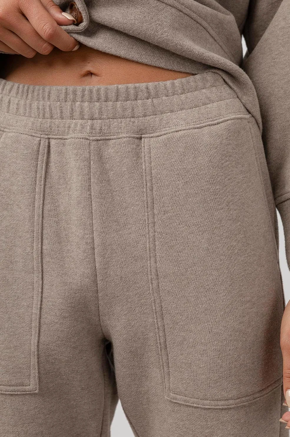 EDNA SWEATPANT - LATTE HEATHER sold by Rails product image thumbnail 2