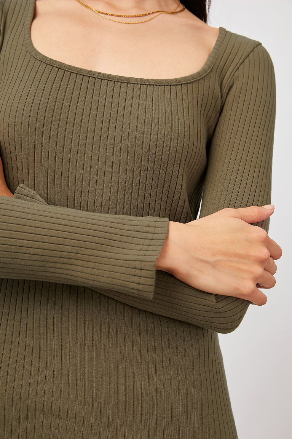 YARA DRESS - OLIVE sold by Rails product image thumbnail 2