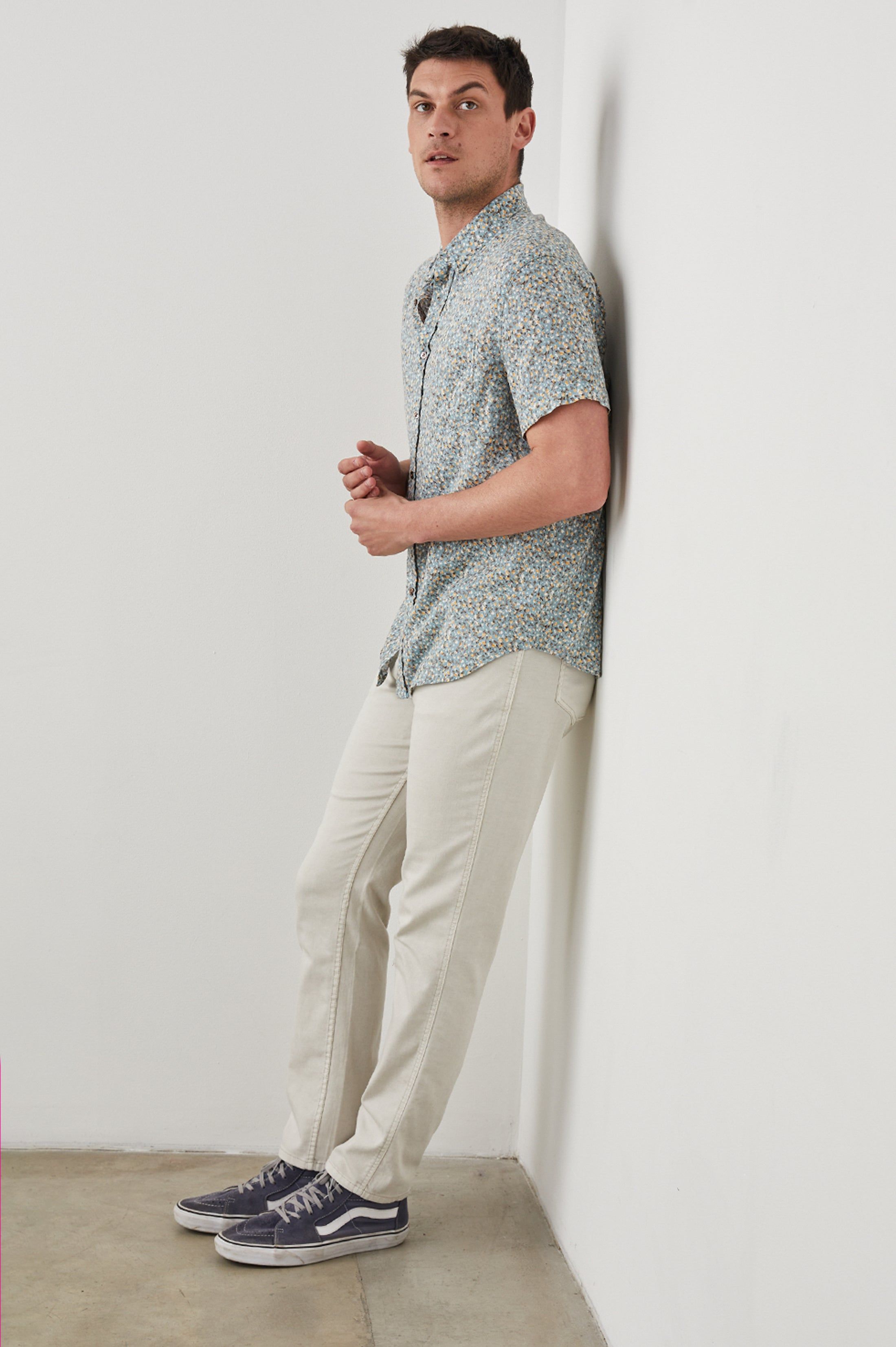 CARSON SHIRT - SPRING BLOSSOM TEAL CREAMSICLE sold by Rails product image thumbnail 4