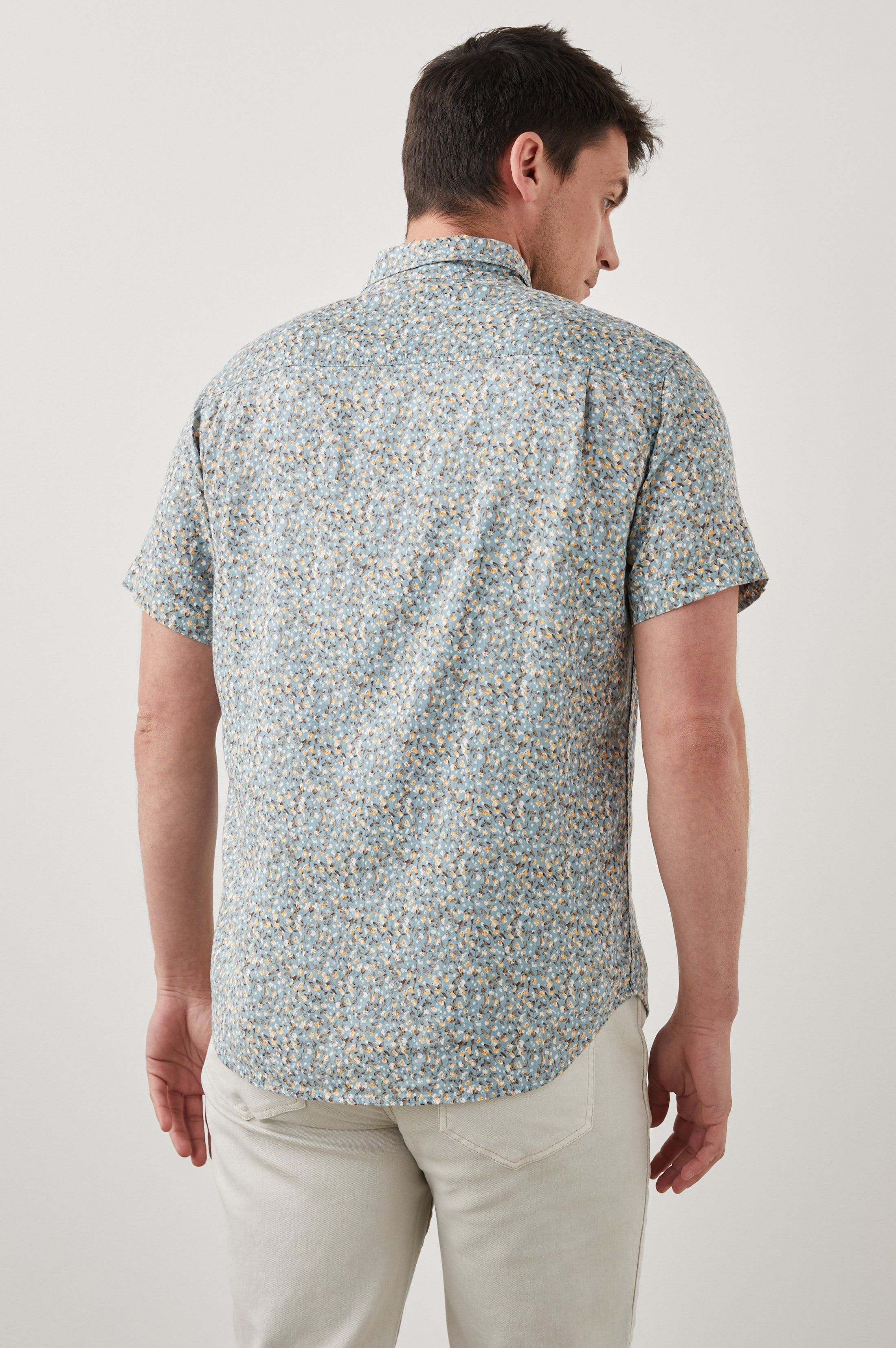 CARSON SHIRT - SPRING BLOSSOM TEAL CREAMSICLE sold by Rails product image thumbnail 5