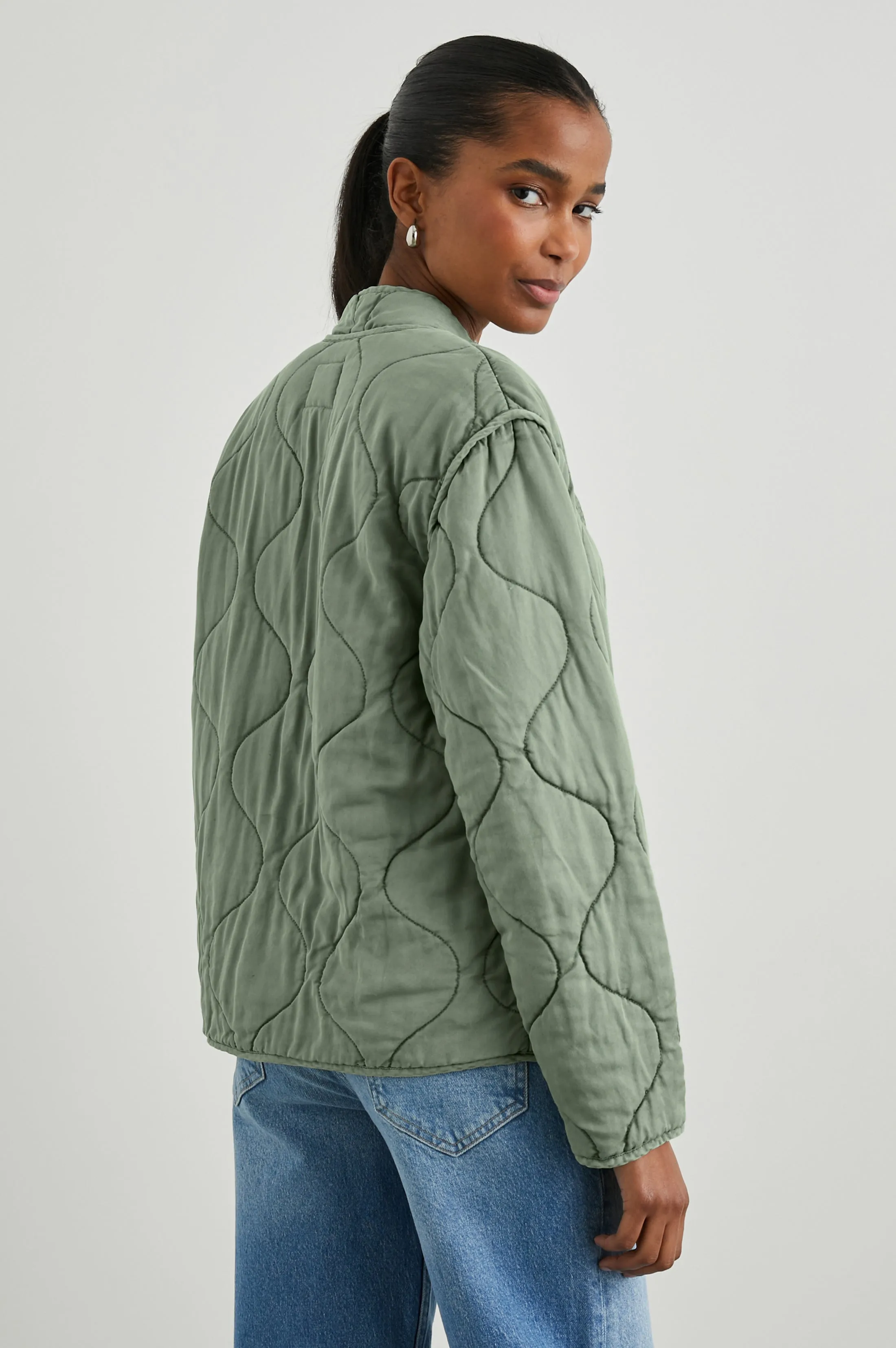 DENVER JACKET - SAGE DENIM sold by Rails product image thumbnail 4