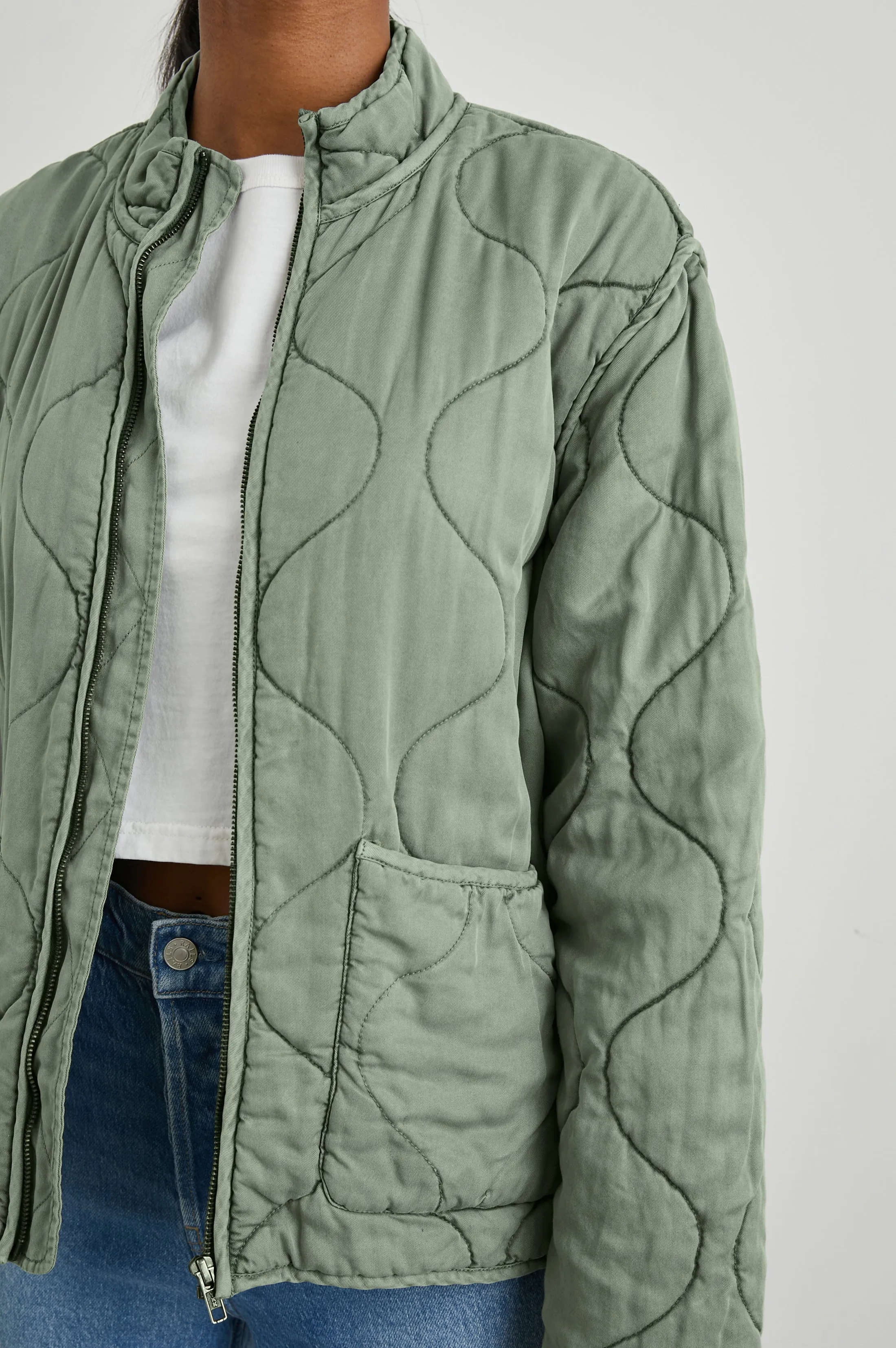 DENVER JACKET - SAGE DENIM sold by Rails product image thumbnail 2
