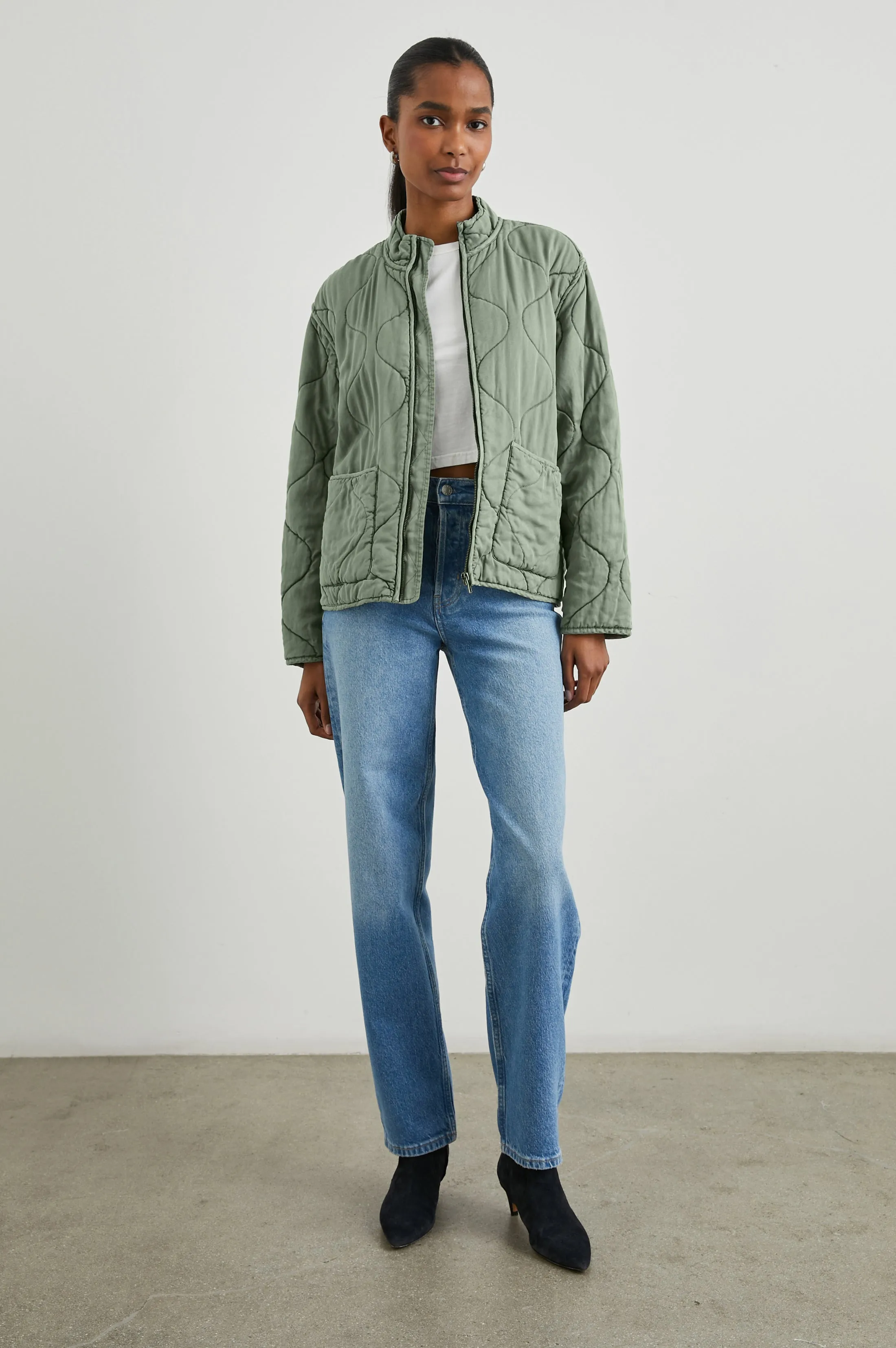 DENVER JACKET - SAGE DENIM sold by Rails product image thumbnail 3