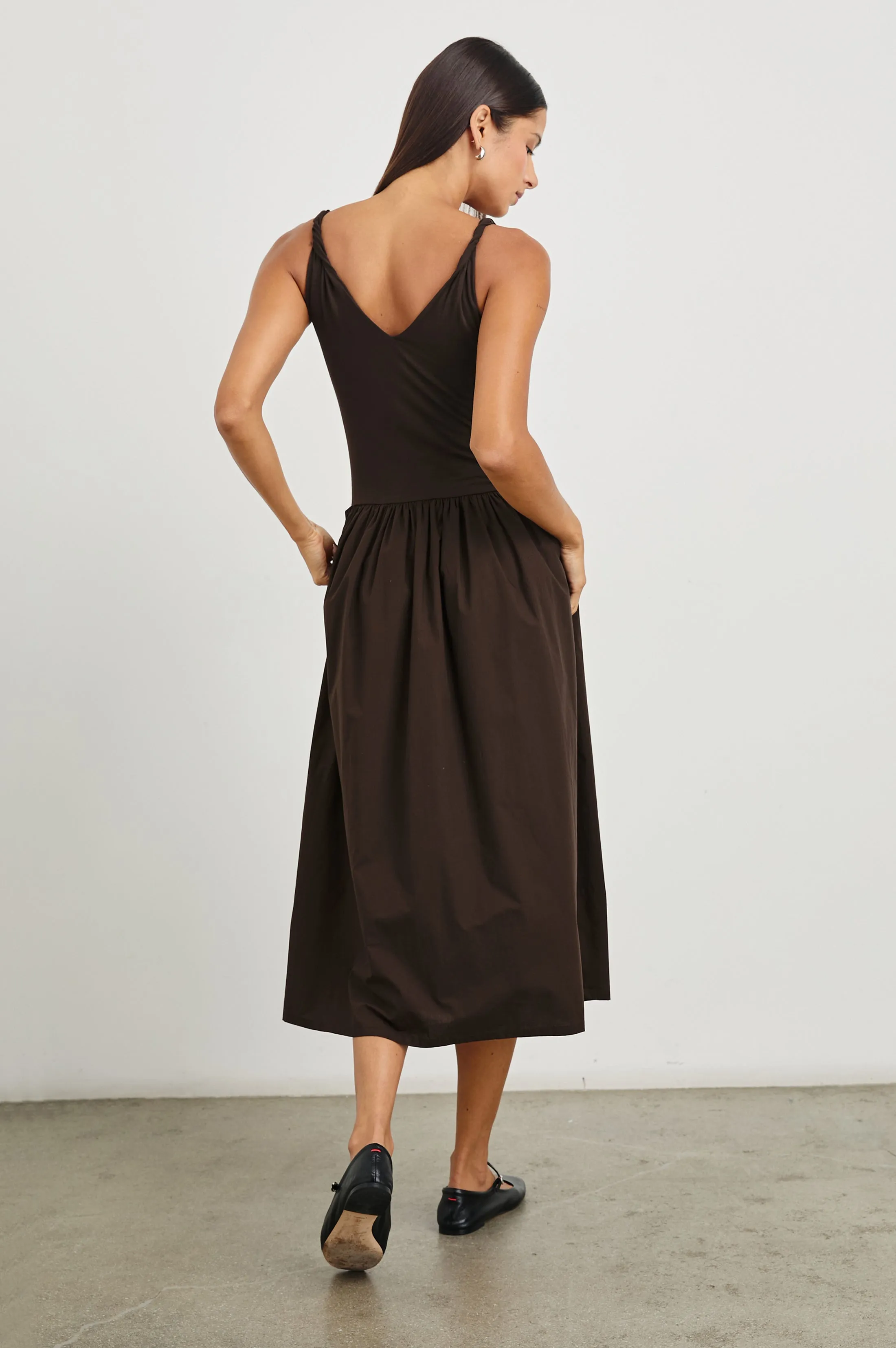FRANCA DRESS - ESPRESSO sold by Rails product image thumbnail 4