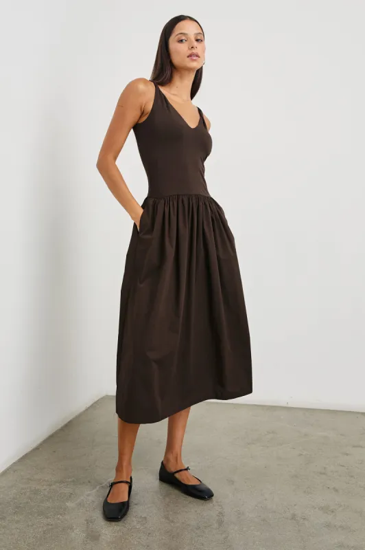 FRANCA DRESS - ESPRESSO sold by Rails