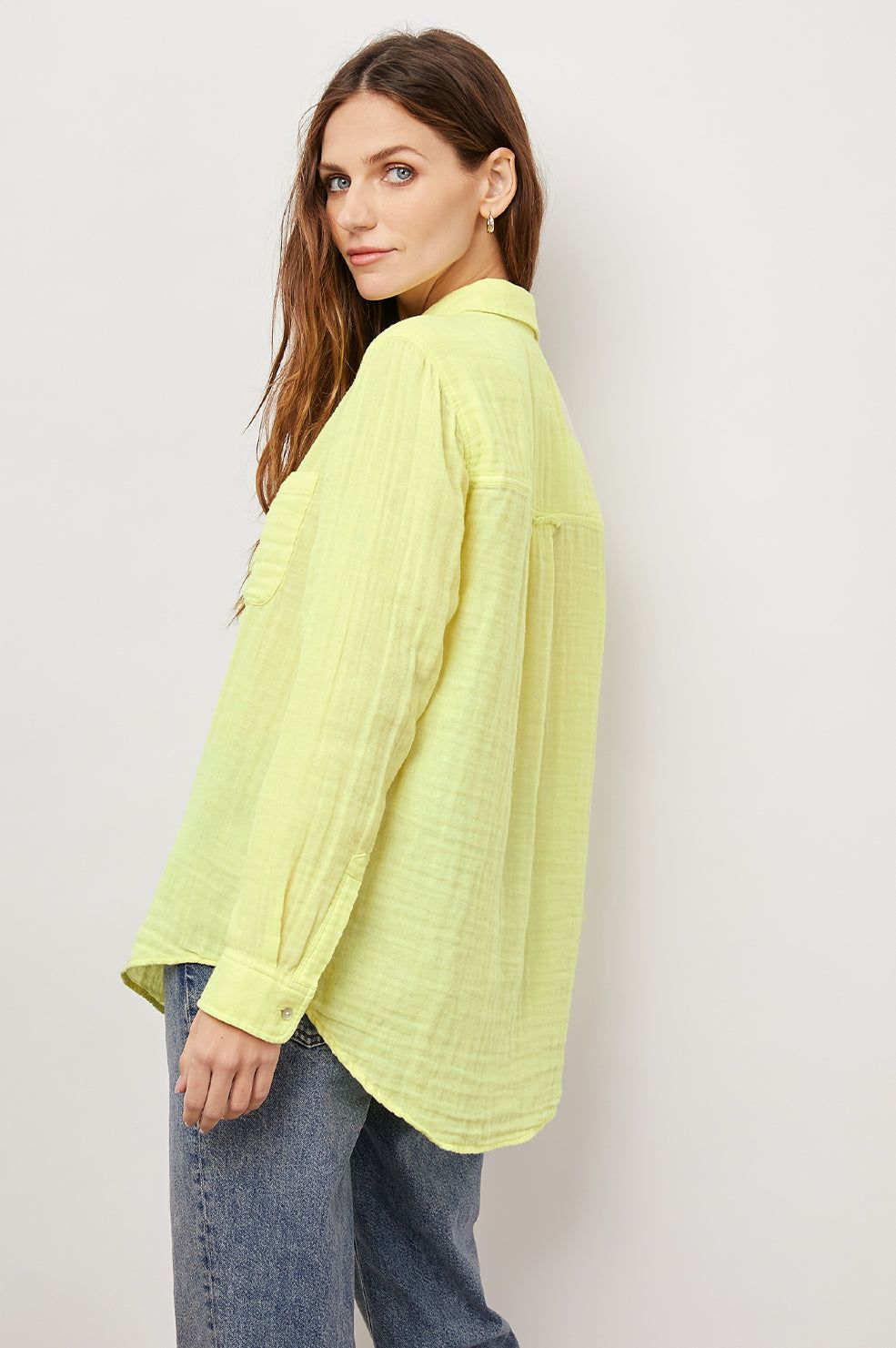 ELLIS SHIRT - LIMON sold by Rails product image thumbnail 5
