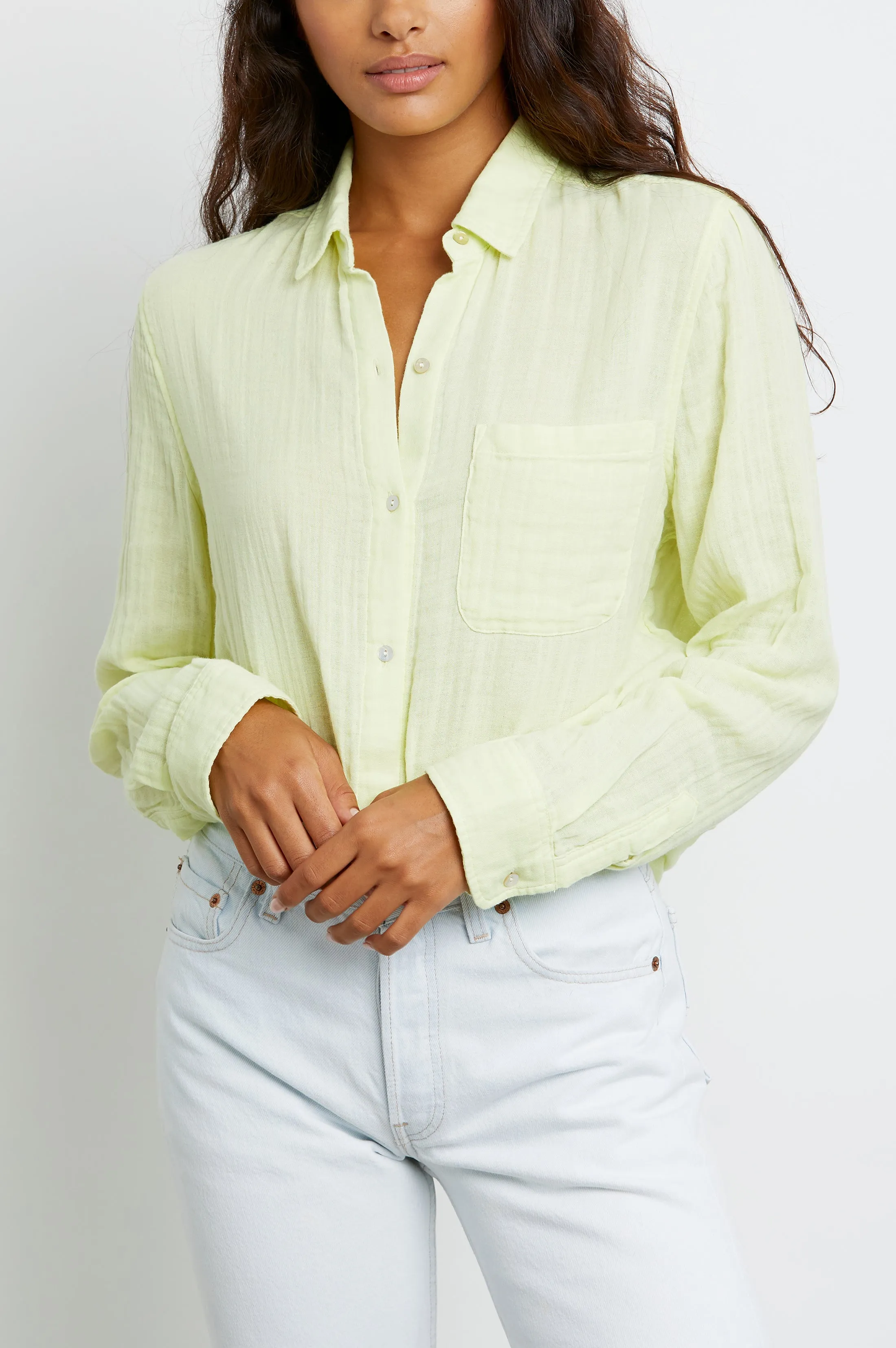 ELLIS SHIRT - LIMON sold by Rails product image thumbnail 3