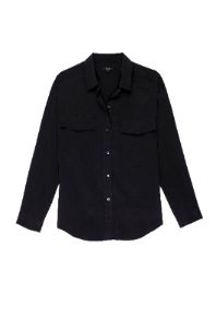 CORI SHIRT - SILK BLACK sold by Rails