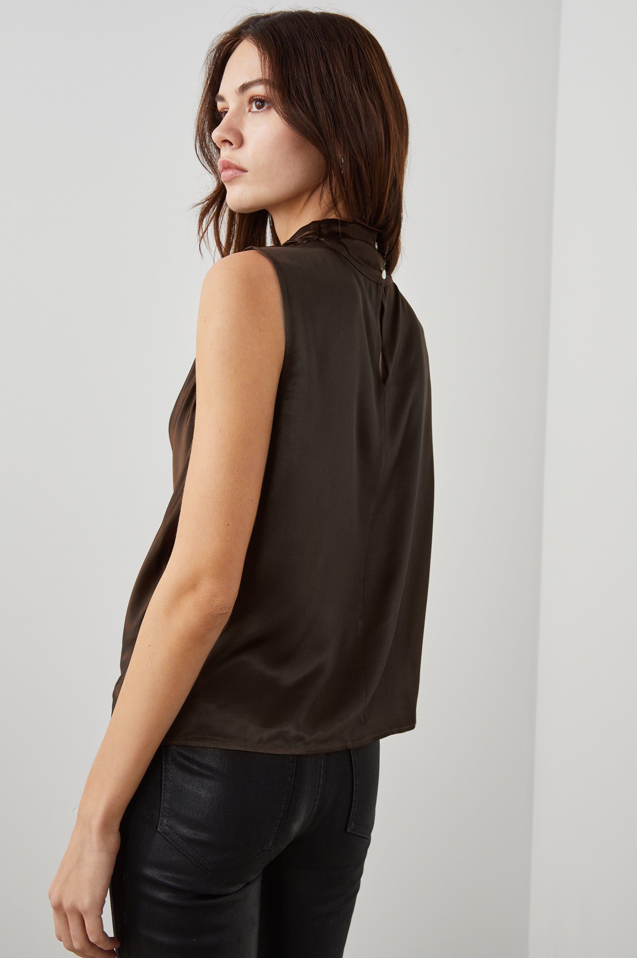 KALEEN TOP - DARK MOSS sold by Rails product image thumbnail 5