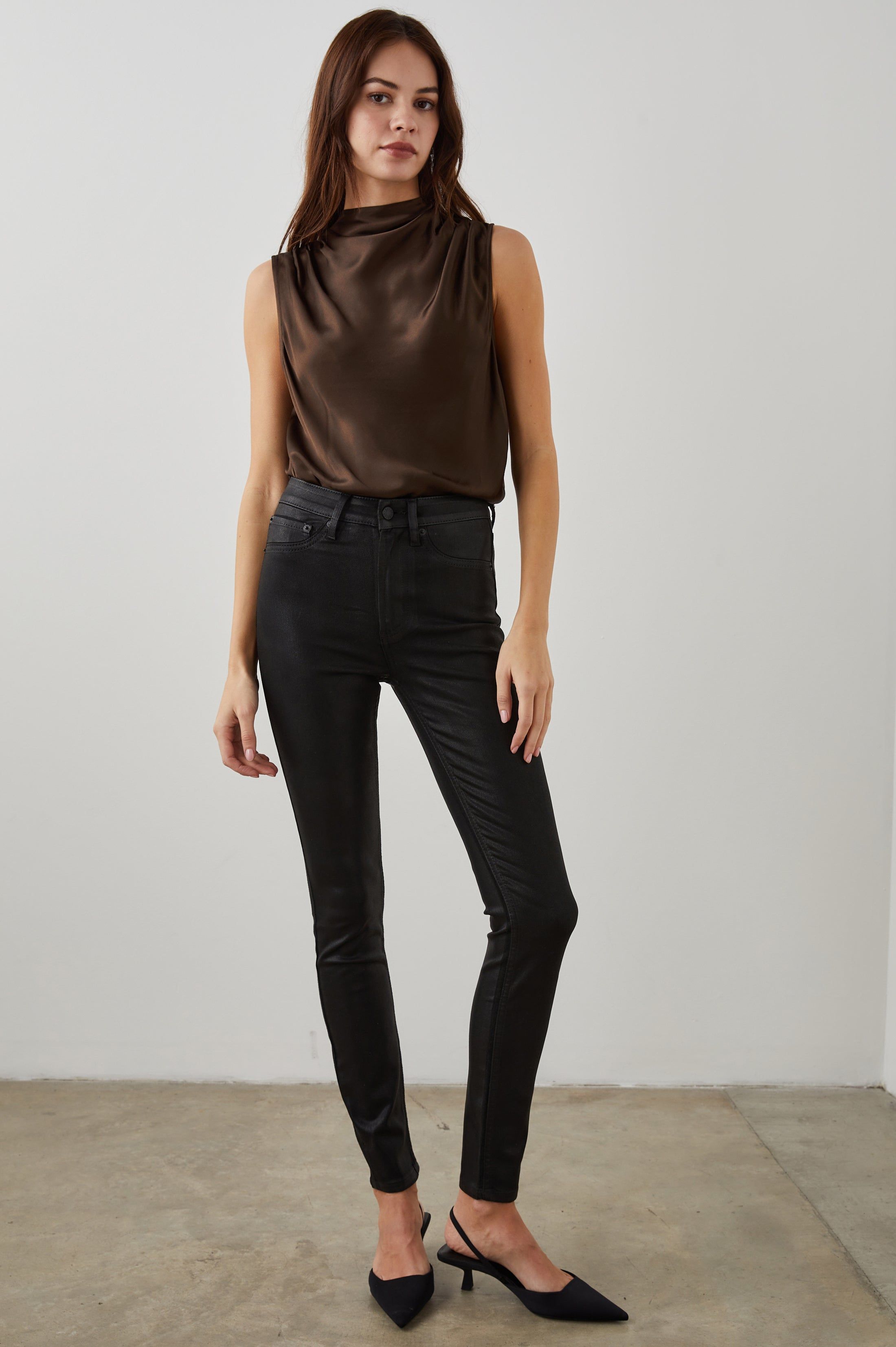 KALEEN TOP - DARK MOSS sold by Rails product image thumbnail 3