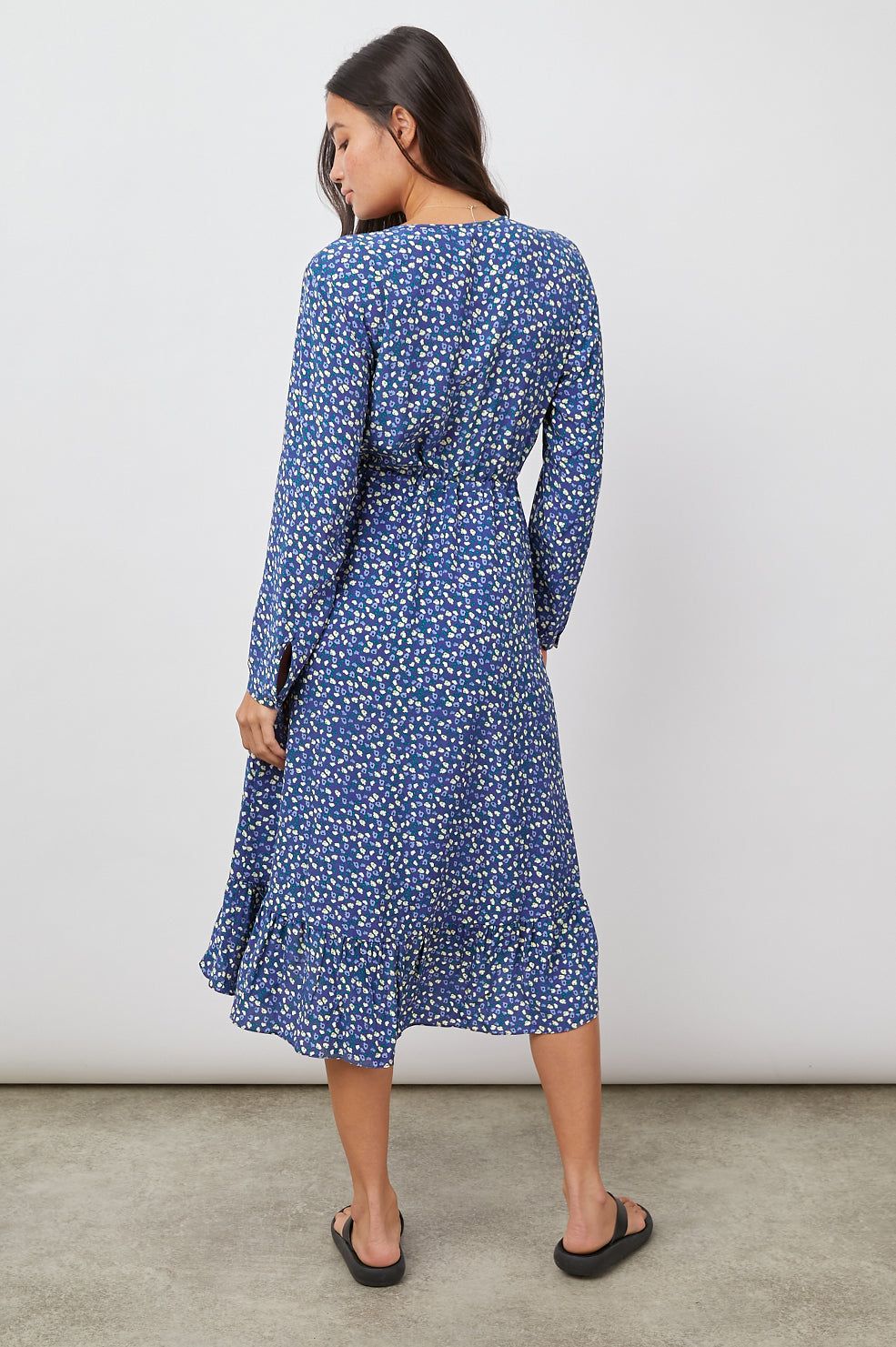 JADE DRESS - NAVY DITSY FLORAL sold by Rails product image thumbnail 5