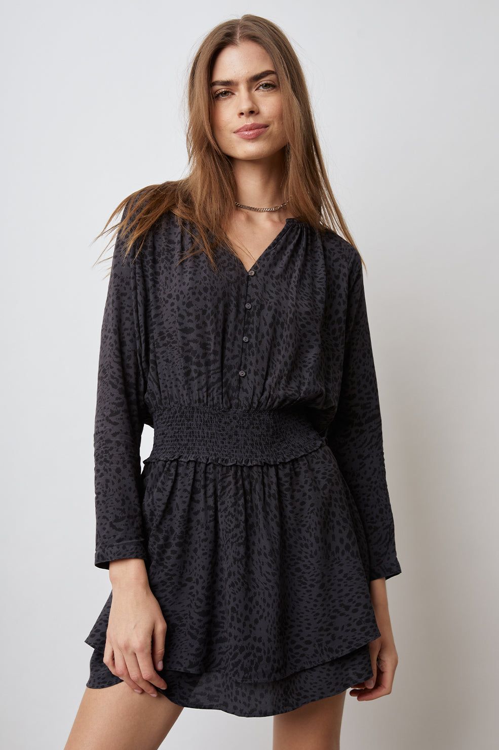 JASMINE DRESS - SPOTTED SLATE sold by Rails