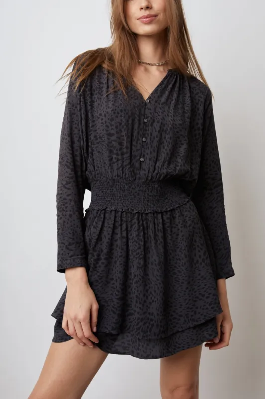 JASMINE DRESS - SPOTTED SLATE sold by Rails