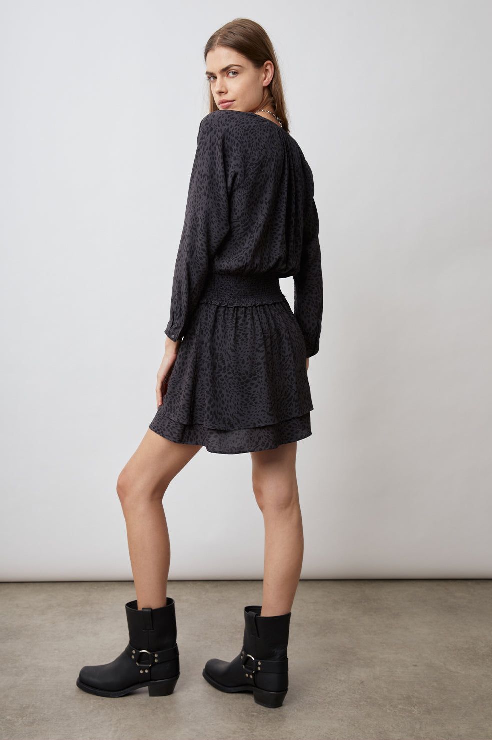 JASMINE DRESS - SPOTTED SLATE sold by Rails product image thumbnail 4