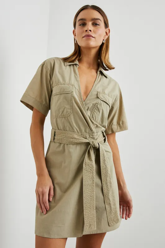 NATALIE DRESS - OLIVE sold by Rails