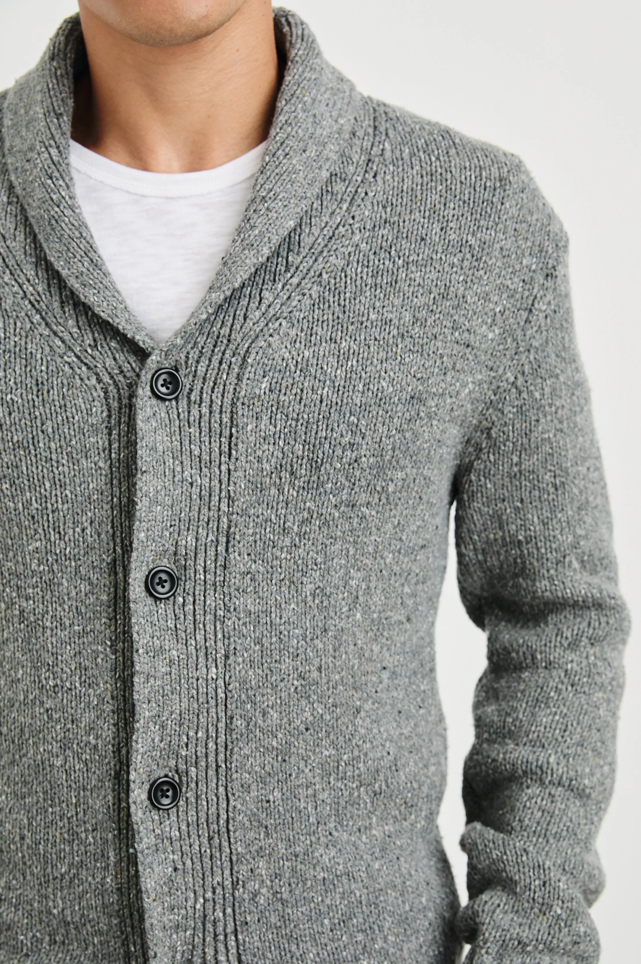 CORDEN CARDIGAN - MONOCHROMATIC SPECKLE sold by Rails product image thumbnail 2