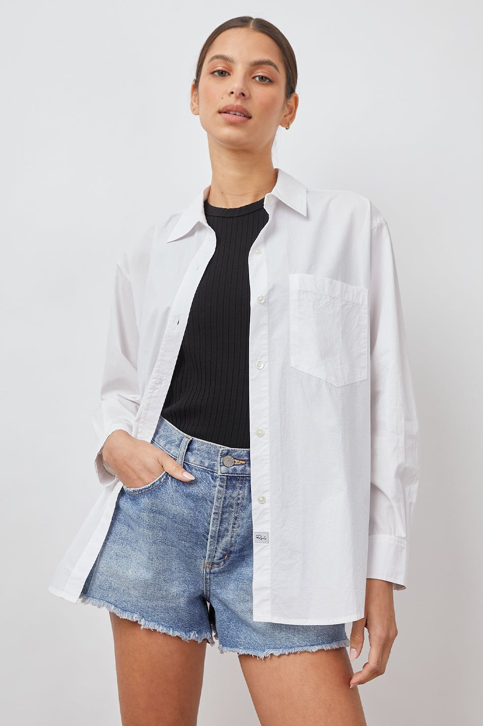 ARLO SHIRT - WHITE sold by Rails