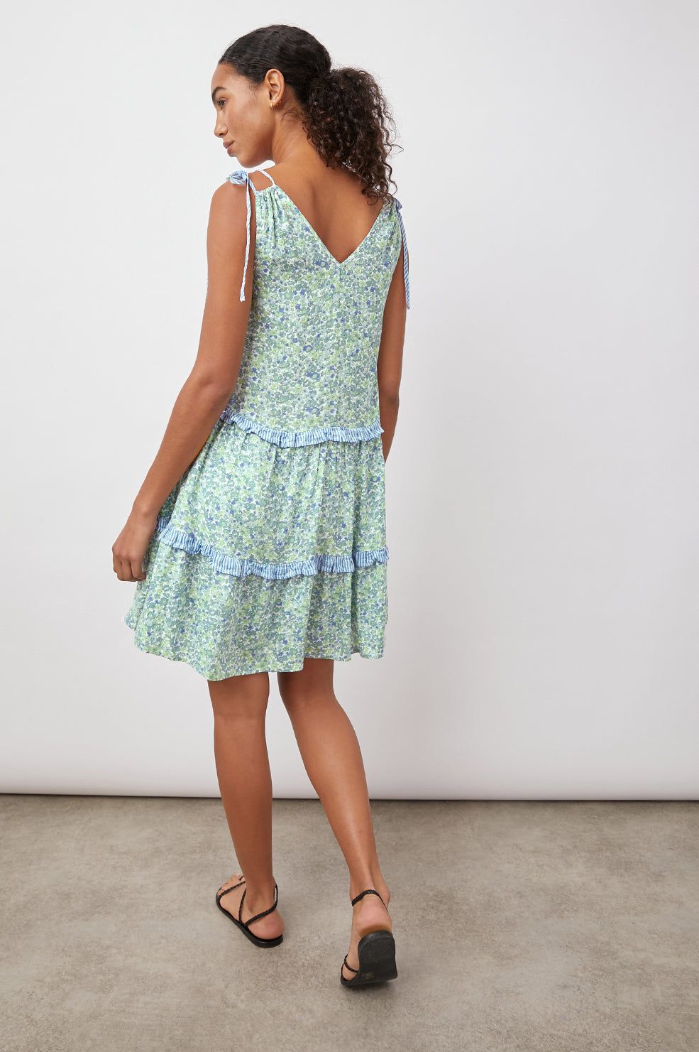 JANELLE DRESS - BLUE GREEN WILDFLOWER MIX sold by Rails product image thumbnail 3