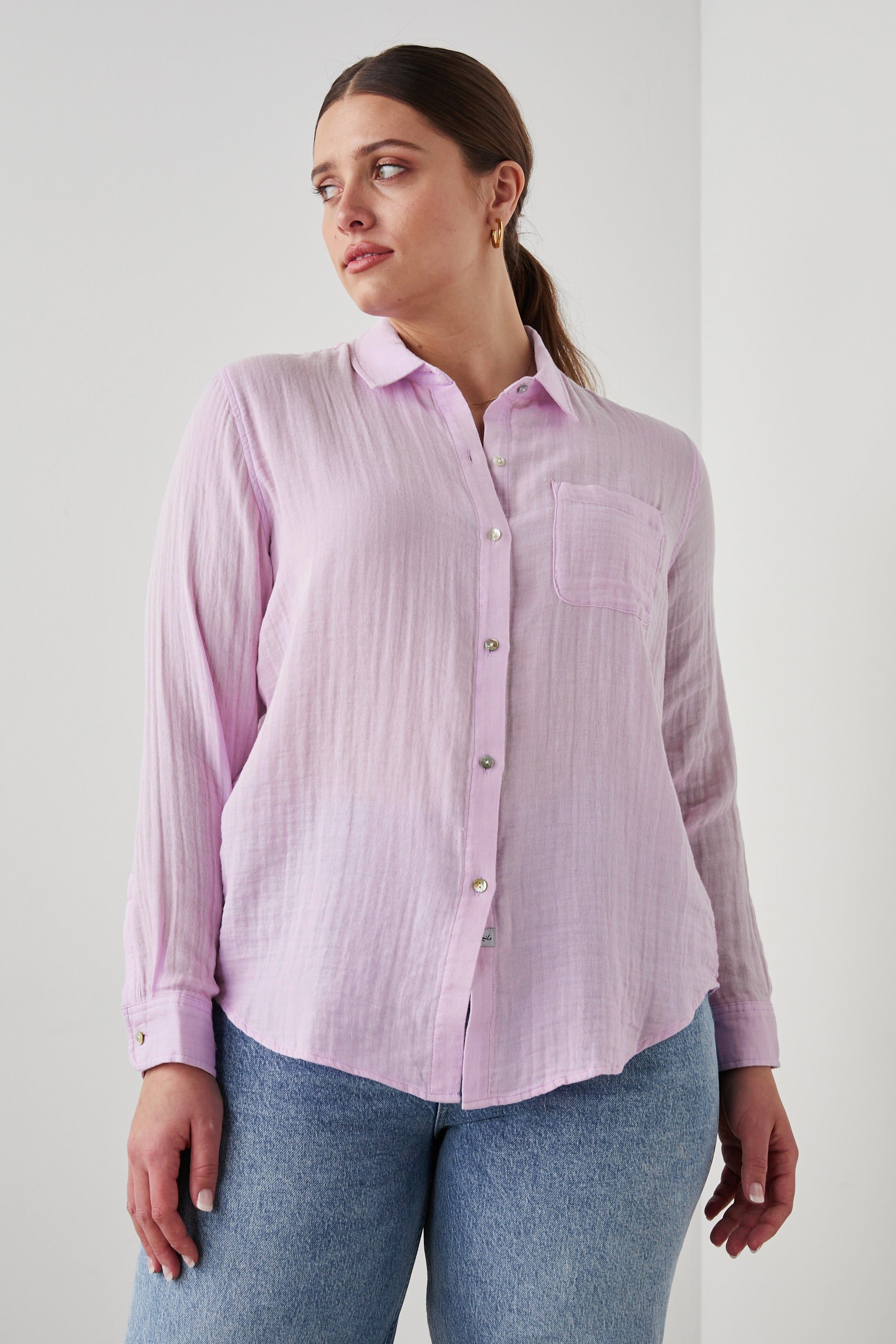 ELLIS SHIRT - ORCHID sold by Rails product image thumbnail 8