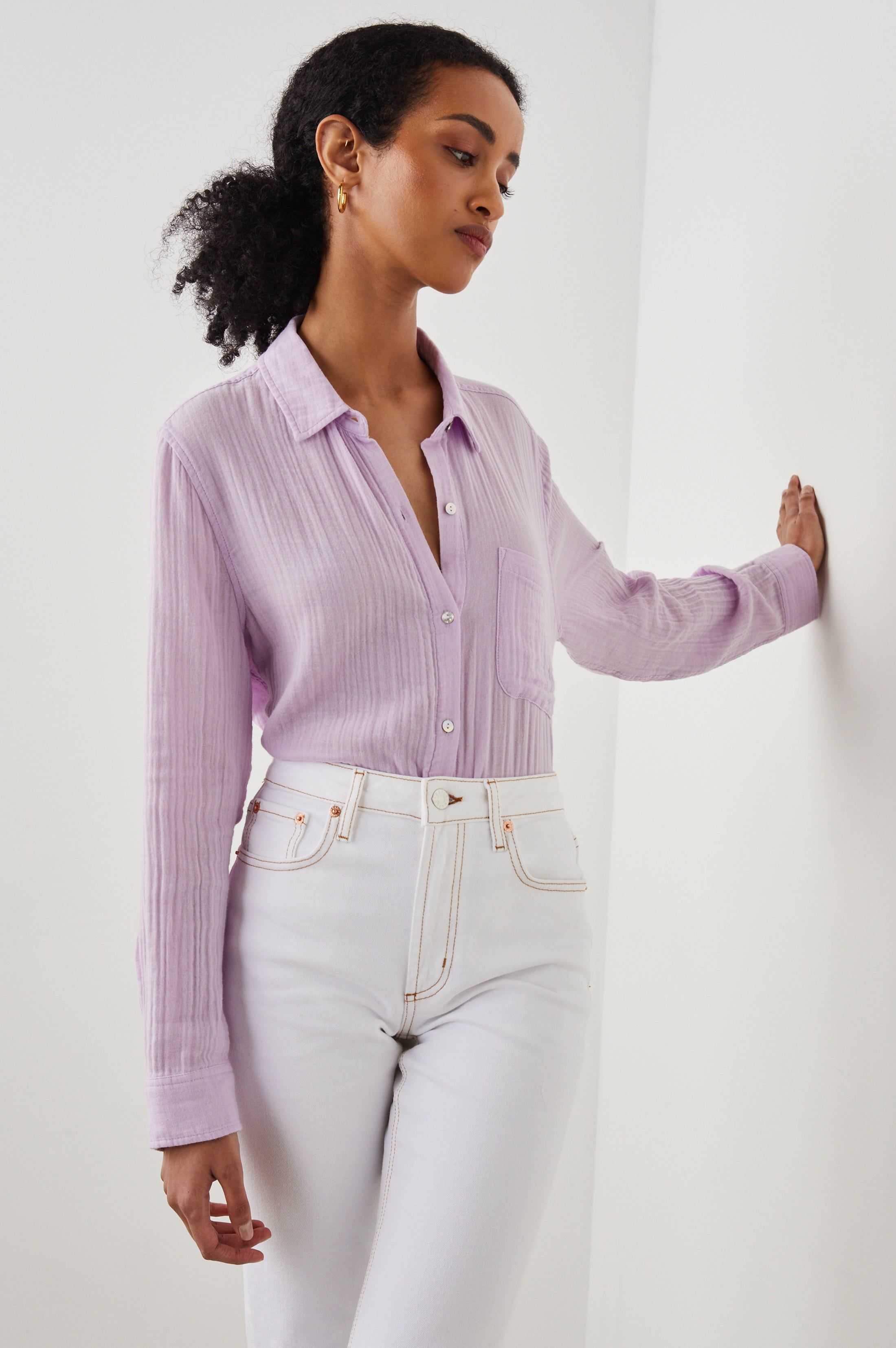 ELLIS SHIRT - ORCHID sold by Rails product image thumbnail 7