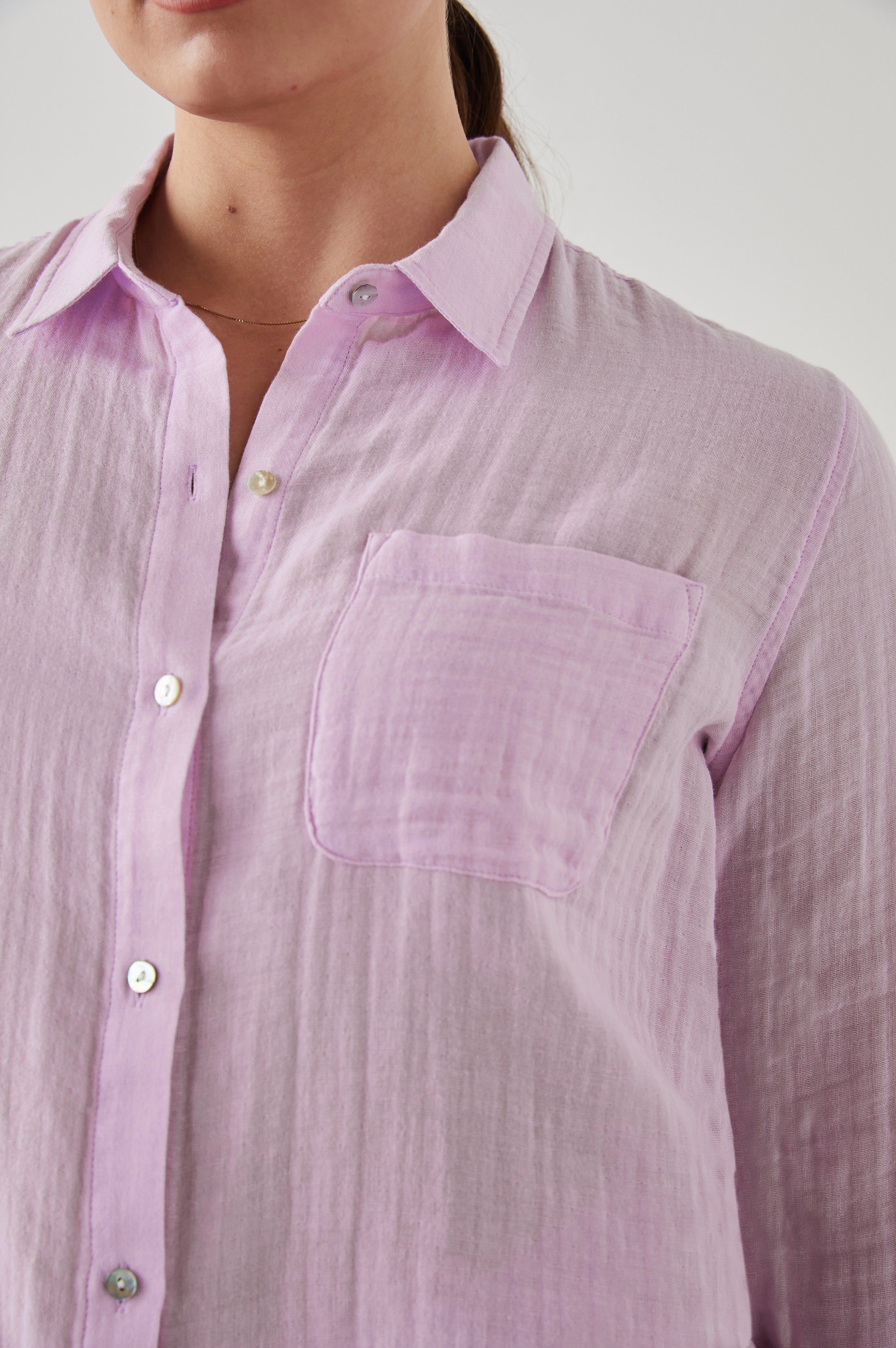 ELLIS SHIRT - ORCHID sold by Rails product image thumbnail 4