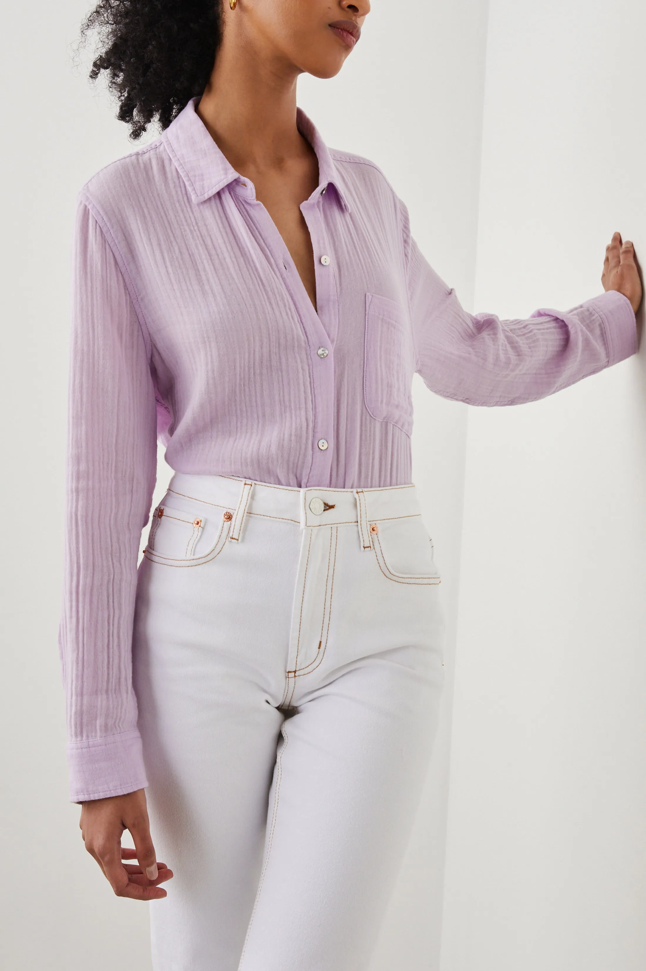 ELLIS SHIRT - ORCHID sold by Rails product image thumbnail 4