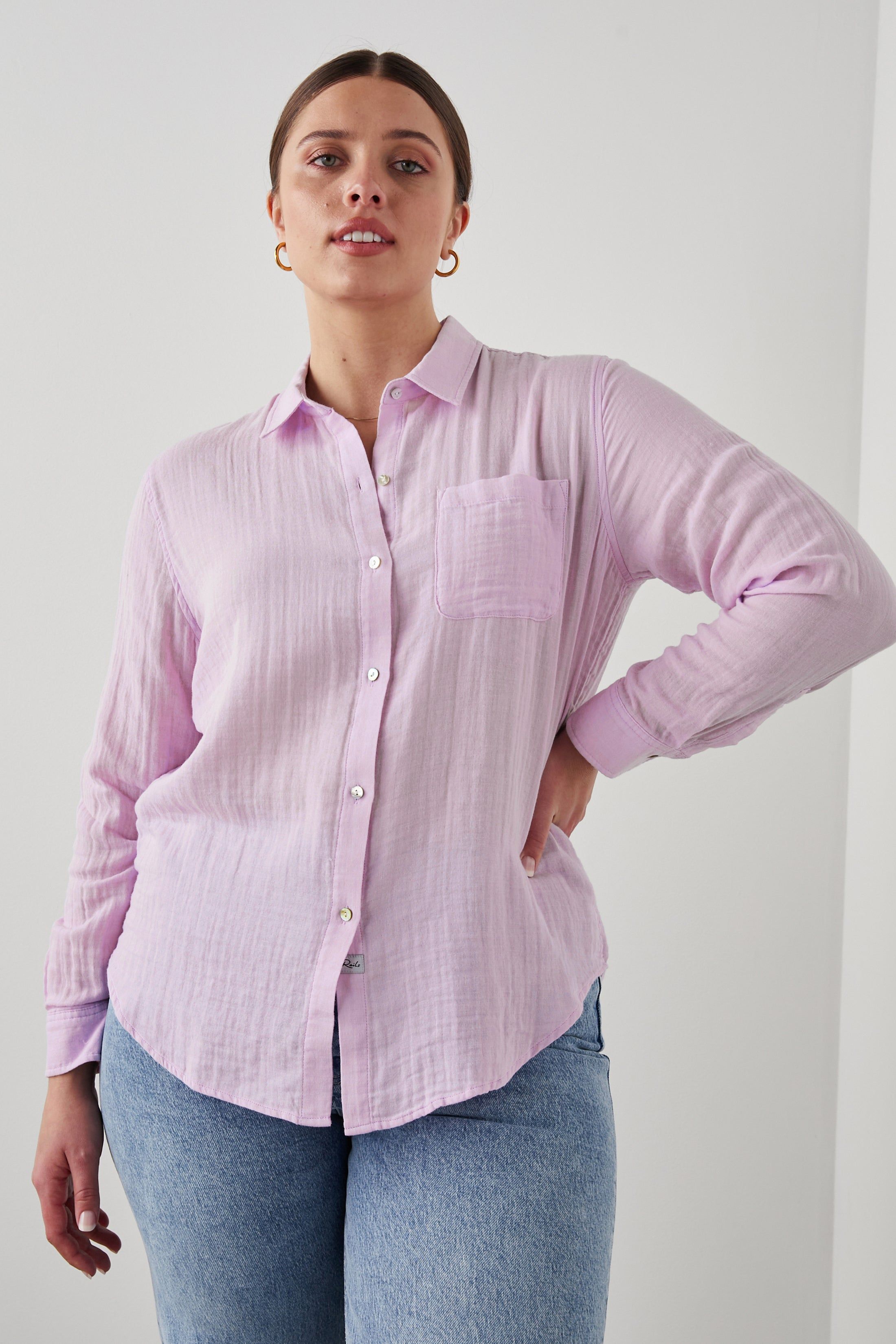 ELLIS SHIRT - ORCHID sold by Rails product image thumbnail 2