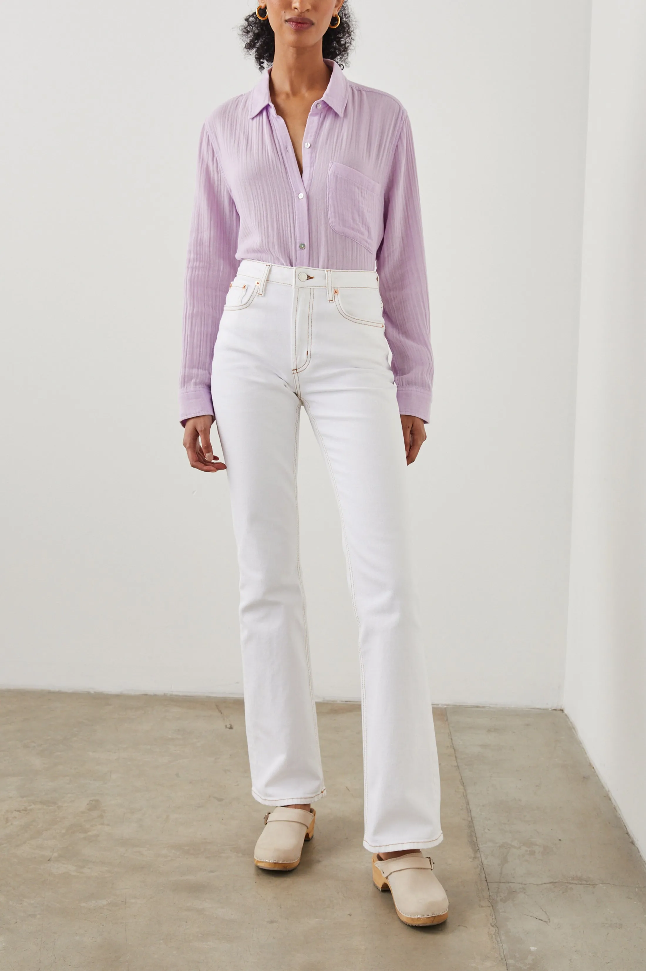 ELLIS SHIRT - ORCHID sold by Rails product image thumbnail 3