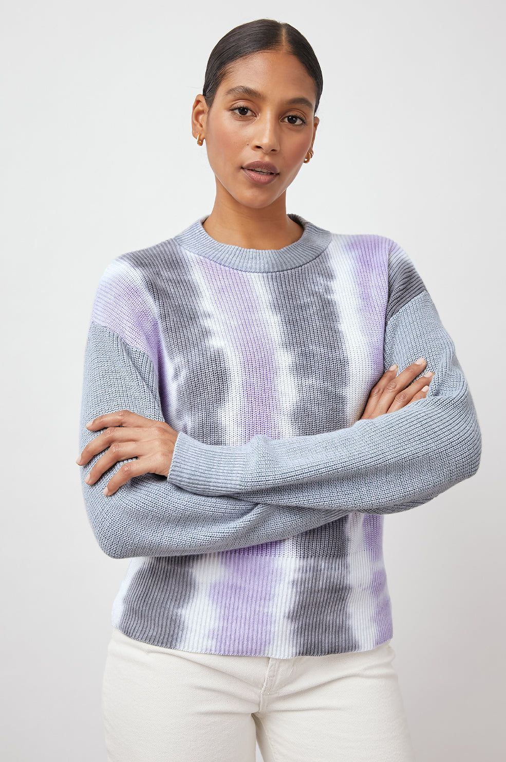 KARIS SWEATER - AQUA TIE DYE sold by Rails