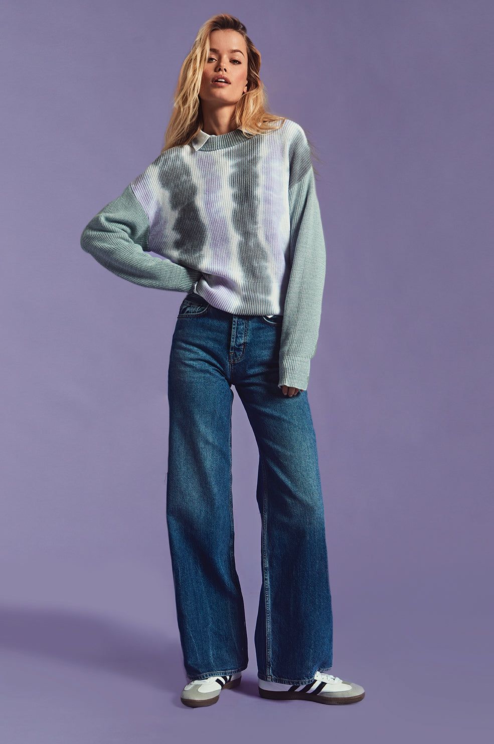 KARIS SWEATER - AQUA TIE DYE sold by Rails product image thumbnail 2