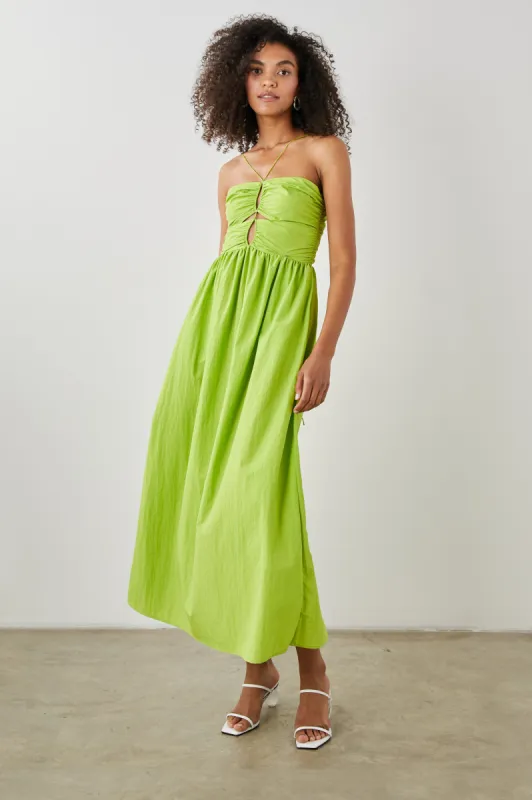 SILVIA DRESS - BANANA LEAF made by Rails