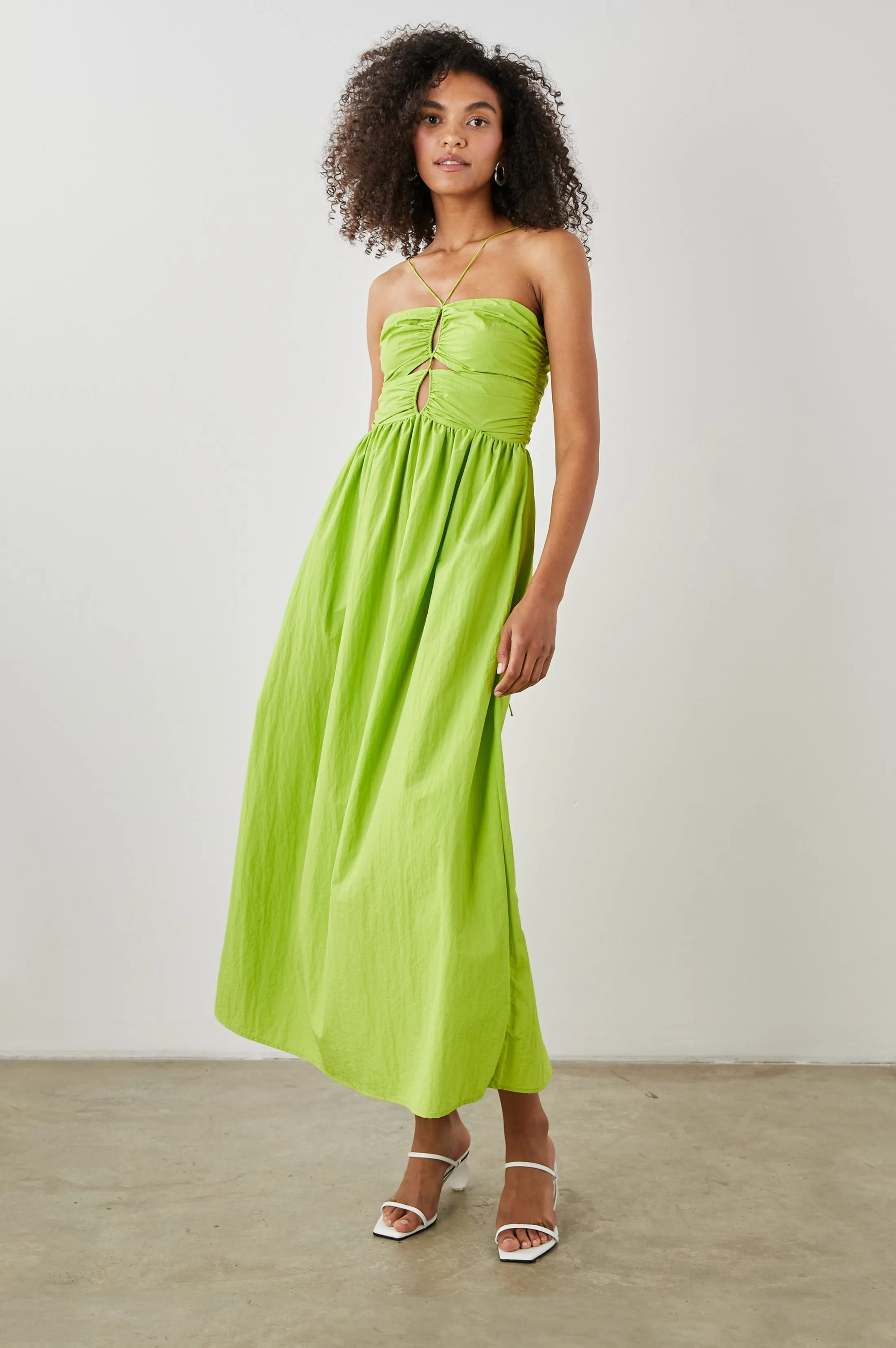 SILVIA DRESS - BANANA LEAF sold by Rails