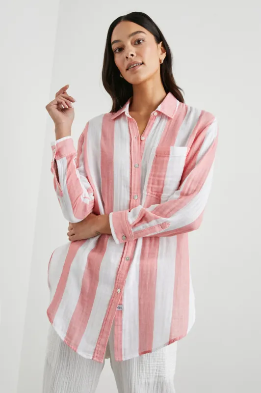 JAYLIN SHIRT - PLAYA STRIPE sold by Rails