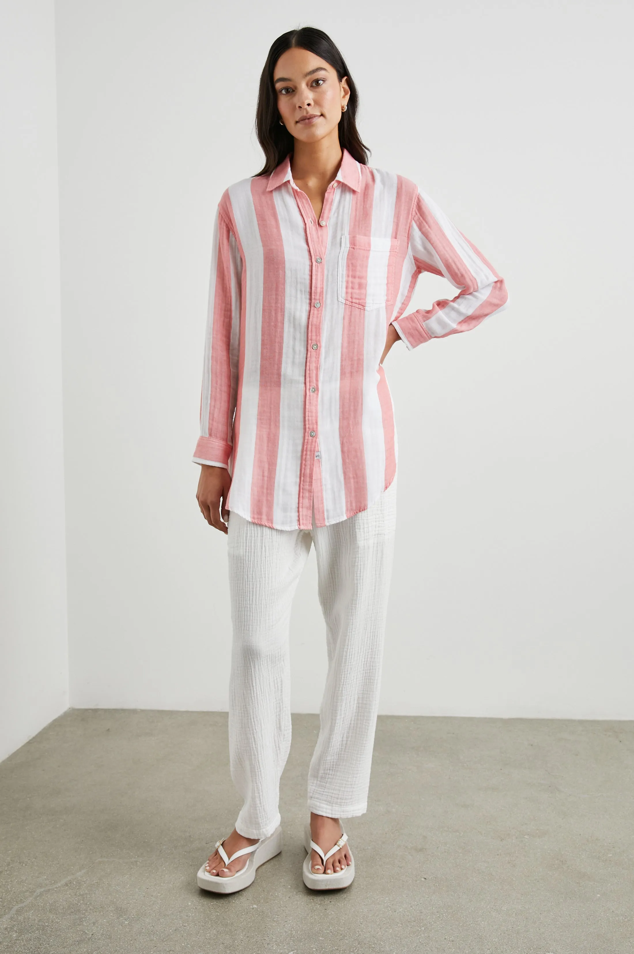 JAYLIN SHIRT - PLAYA STRIPE sold by Rails product image thumbnail 3