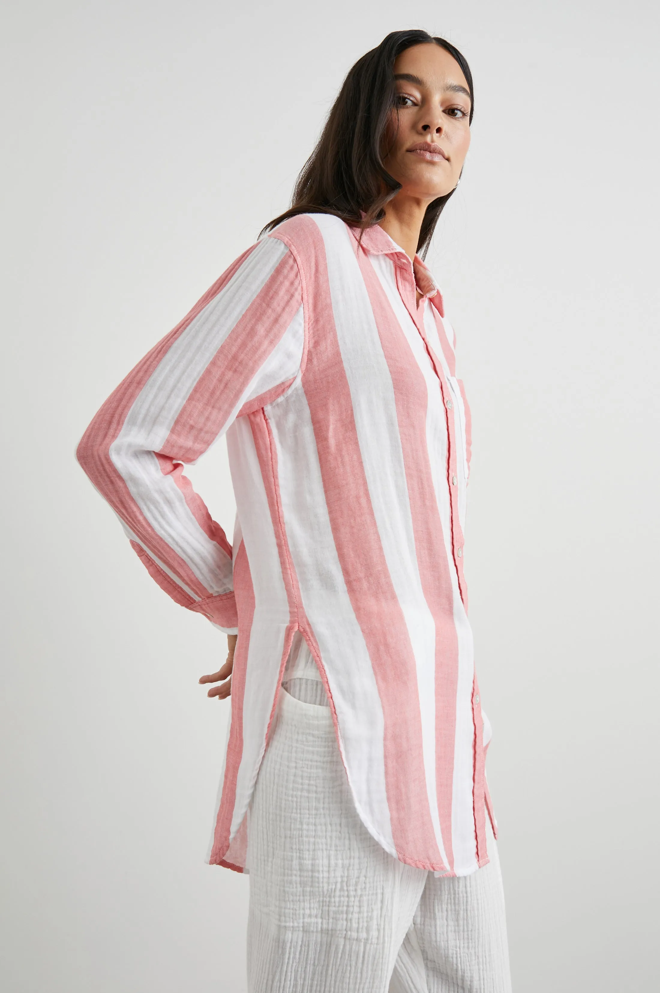 JAYLIN SHIRT - PLAYA STRIPE sold by Rails product image thumbnail 4