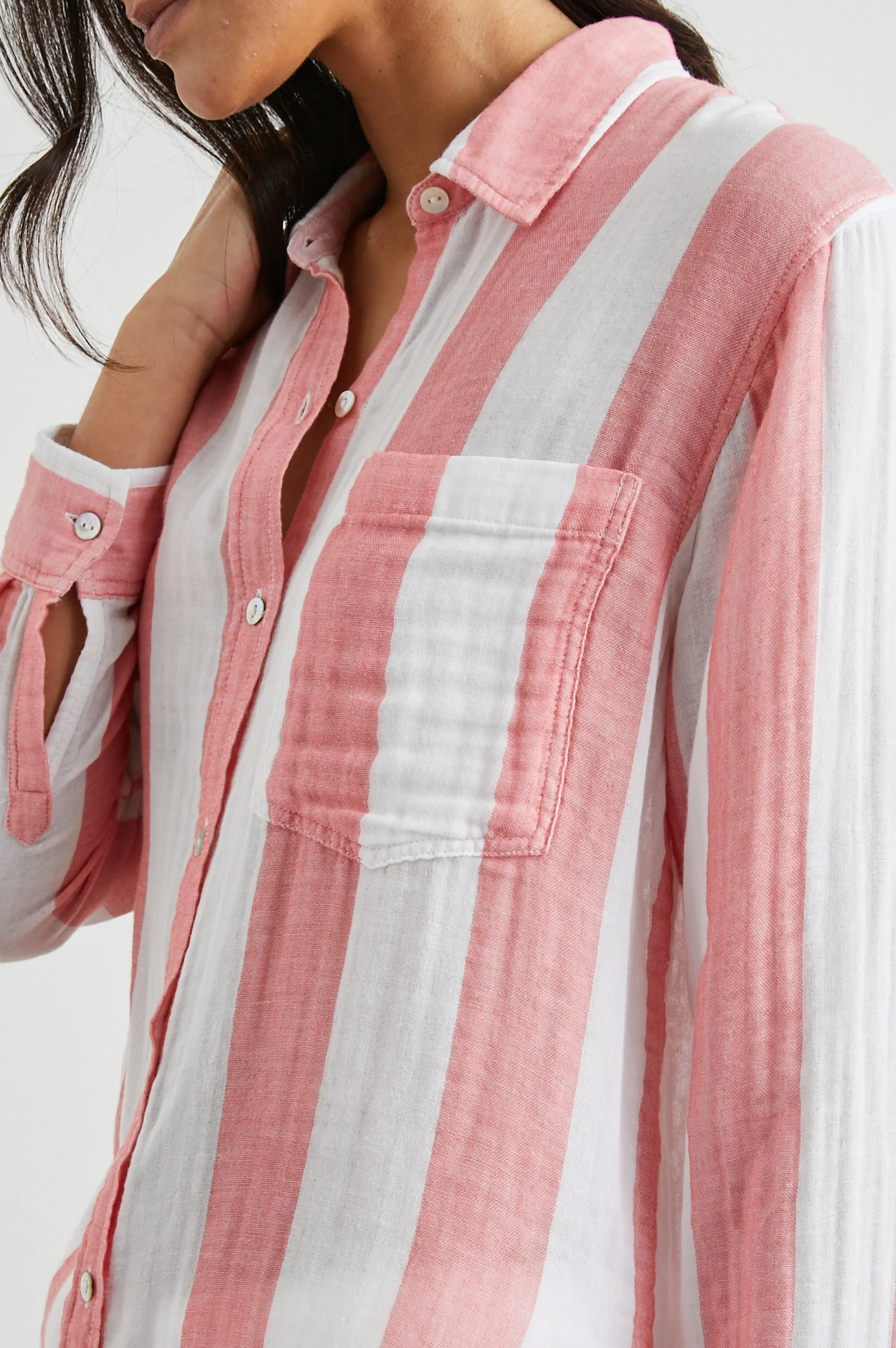 JAYLIN SHIRT - PLAYA STRIPE sold by Rails product image thumbnail 2
