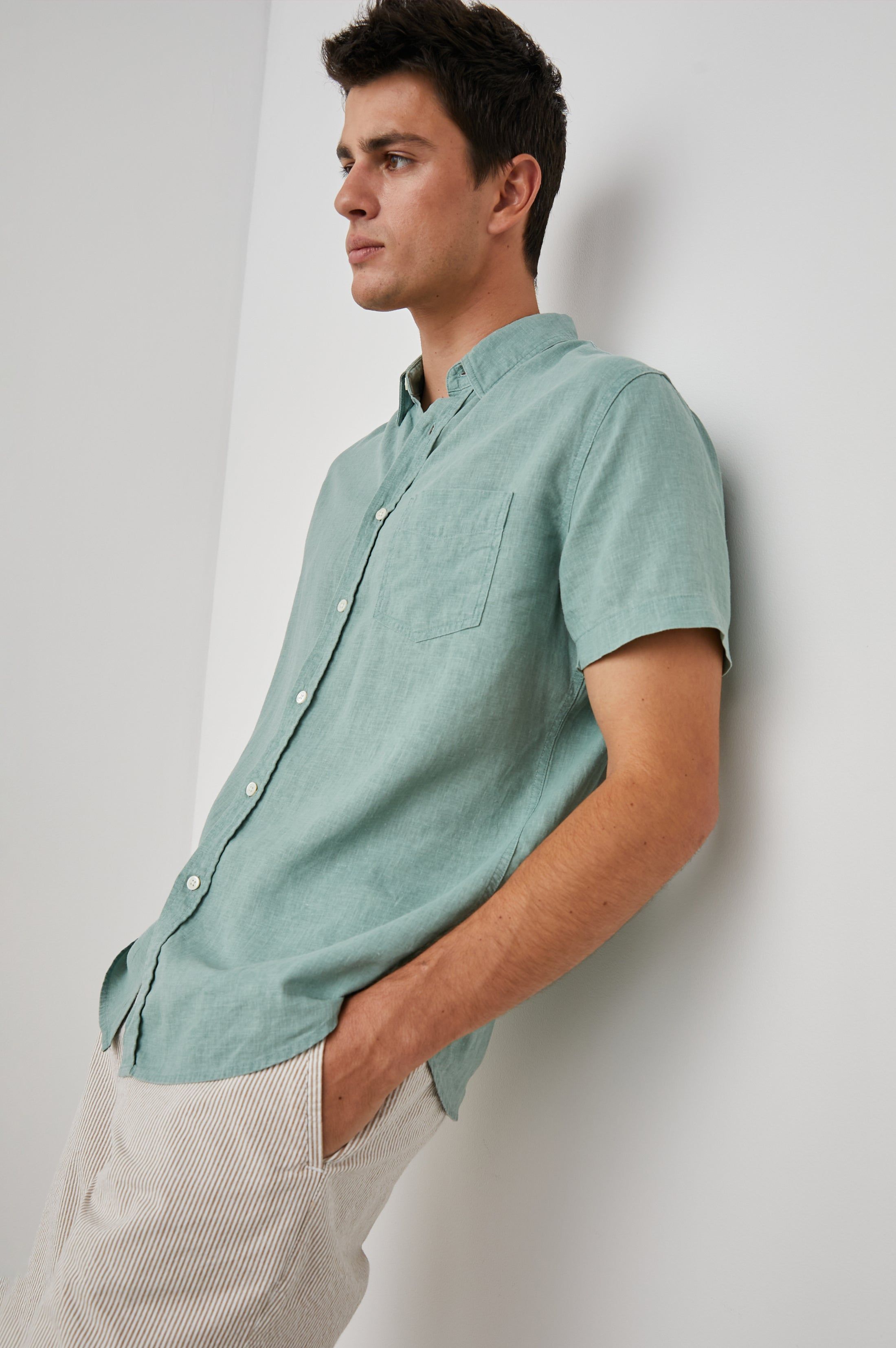 PAROS SHIRT - JADE sold by Rails product image thumbnail 4