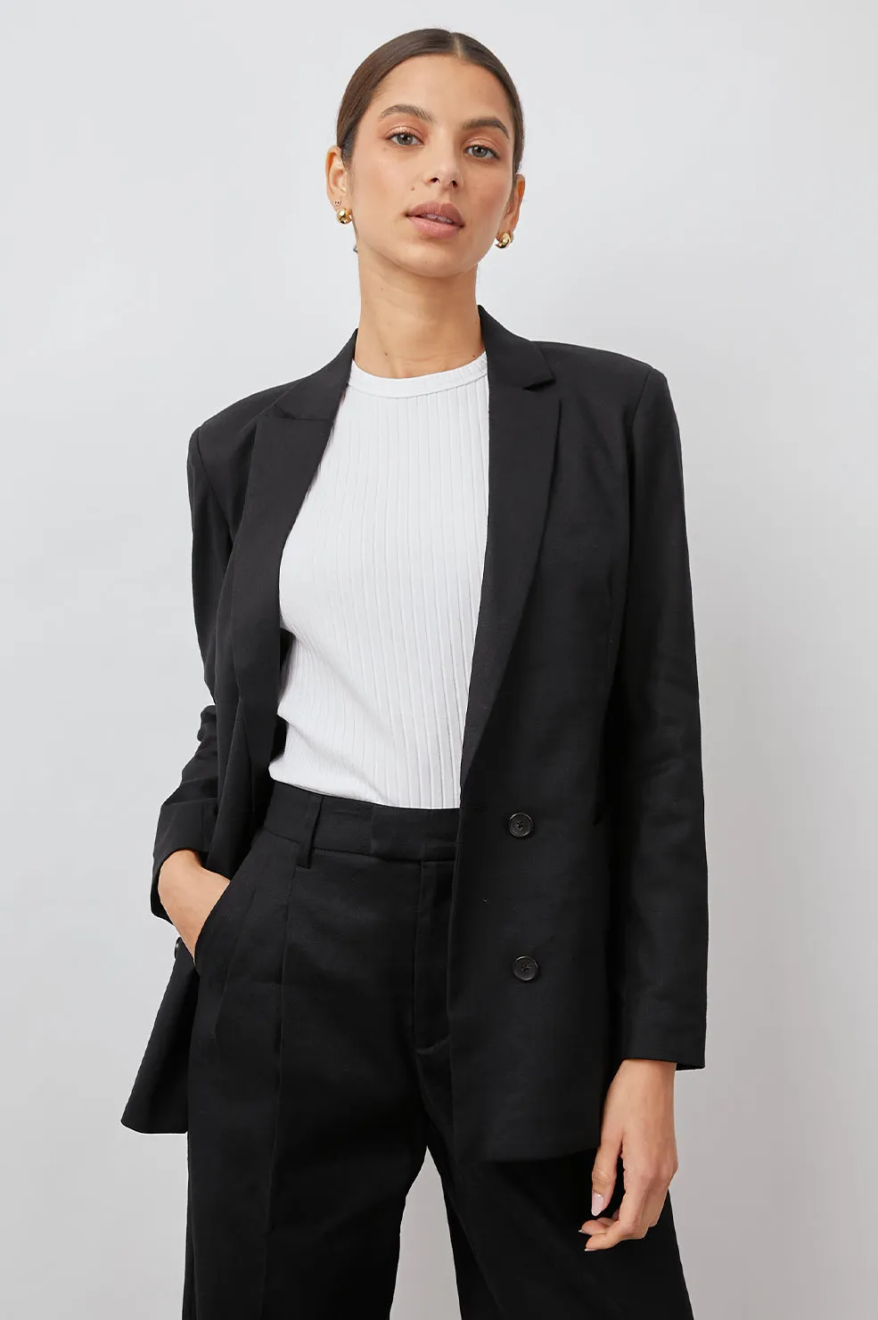 JAC BLAZER - BLACK sold by Rails