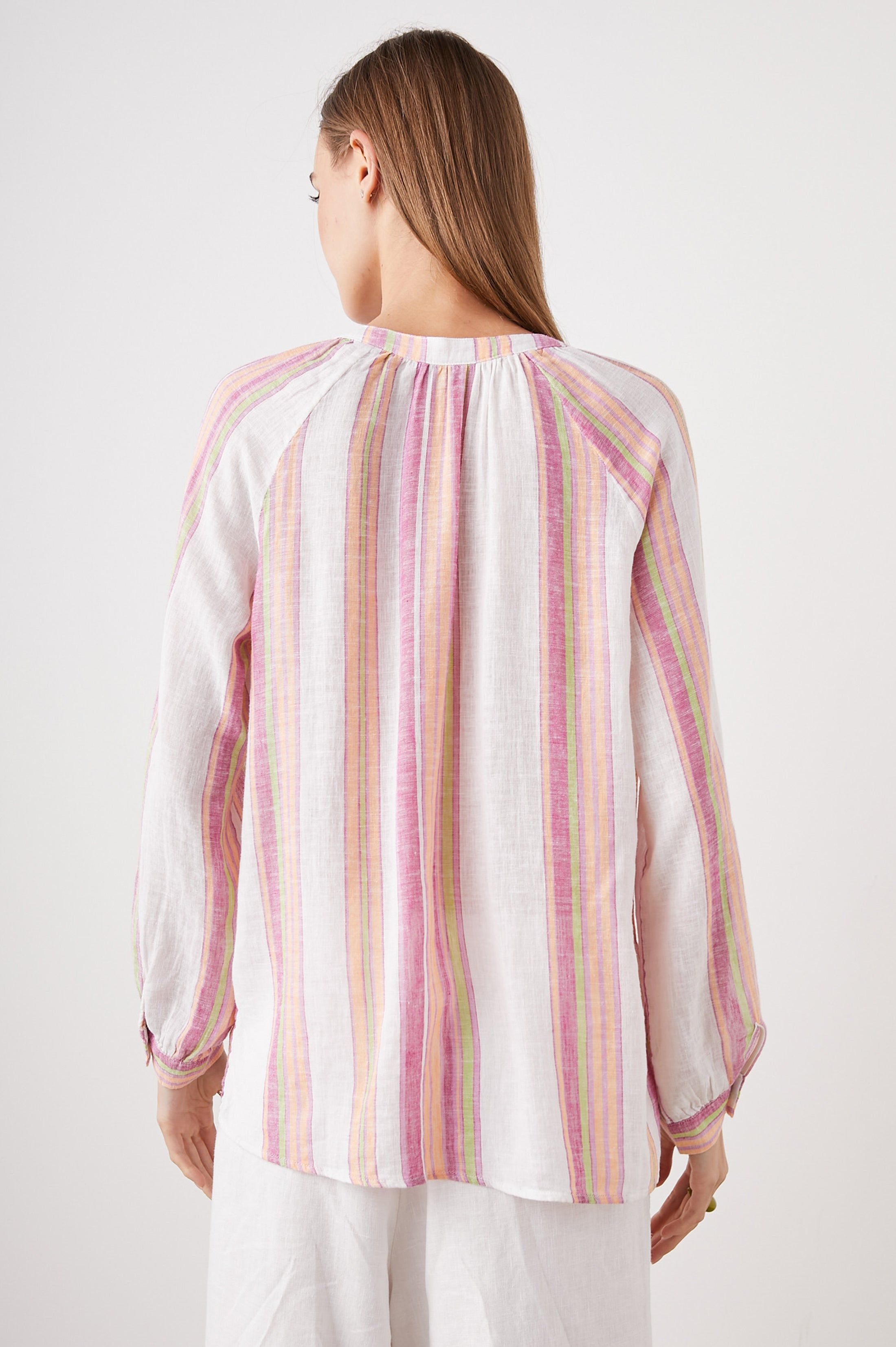 BRIELLE TOP - HIBISCUS STRIPE sold by Rails product image thumbnail 5