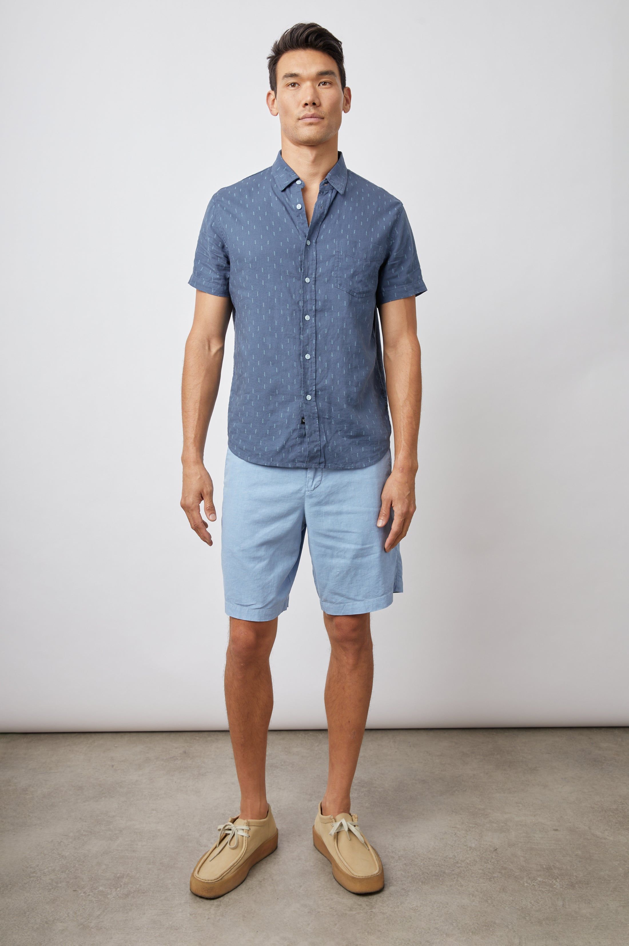 CARSON SHIRT - LOUIS LEAF NAVY GREEN sold by Rails product image thumbnail 5